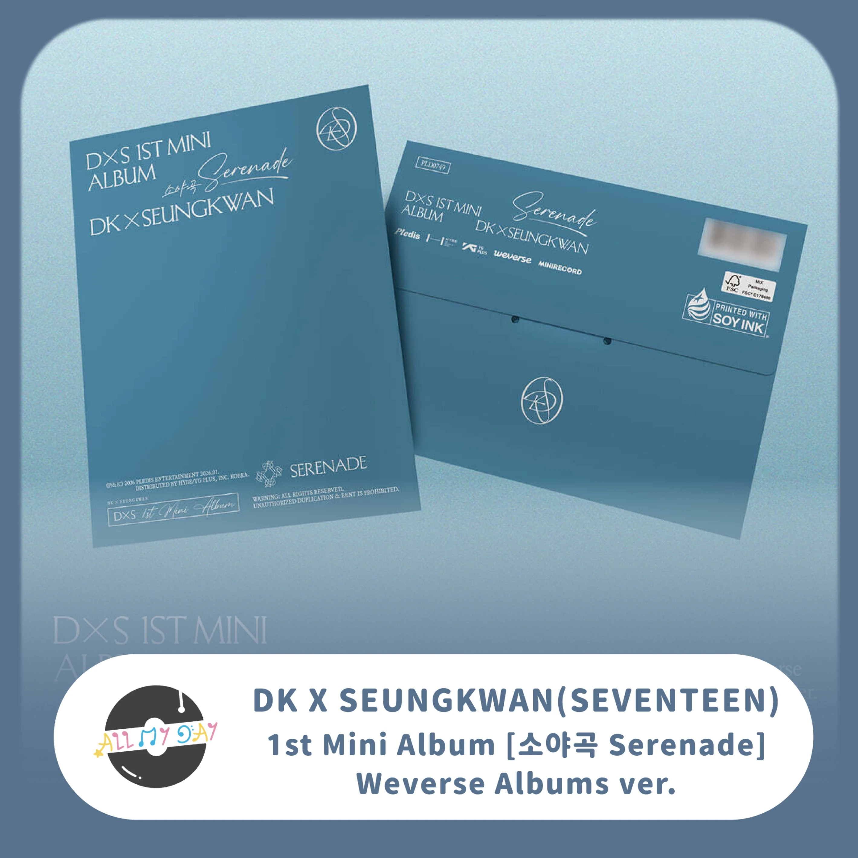 DK X SEUNGKWAN(SEVENTEEN) 迷你一輯《소야곡 Serenade》(Weverse Albums ver.)
