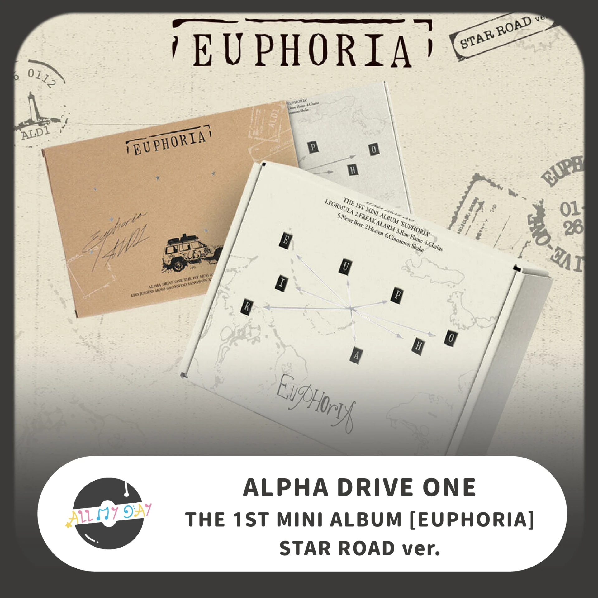 ALPHA DRIVE ONE 迷你一輯《EUPHORIA》(STAR ROAD ver.) | ALL MY DAY