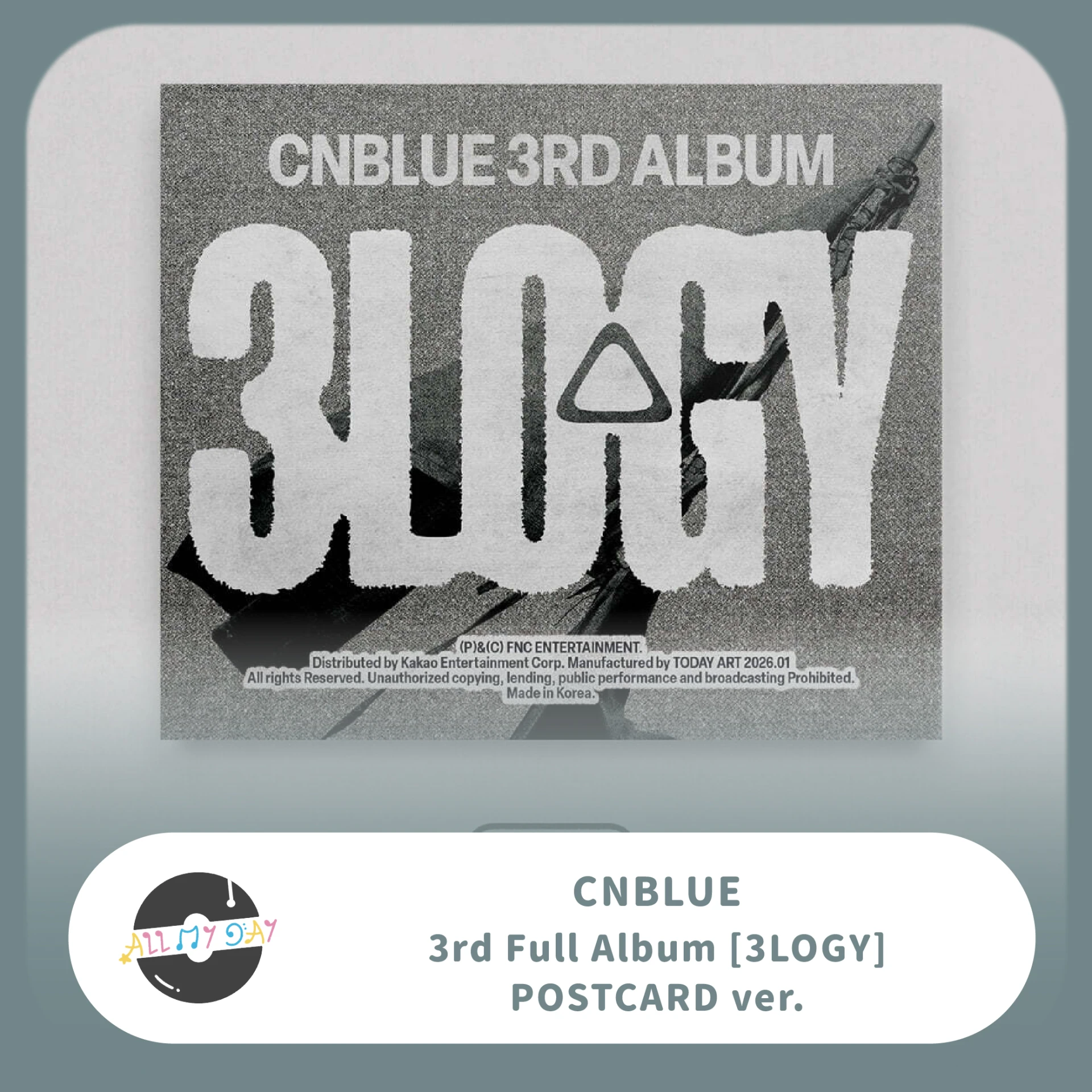 CNBLUE 正規三輯《3LOGY》(POSTCARD ver.)