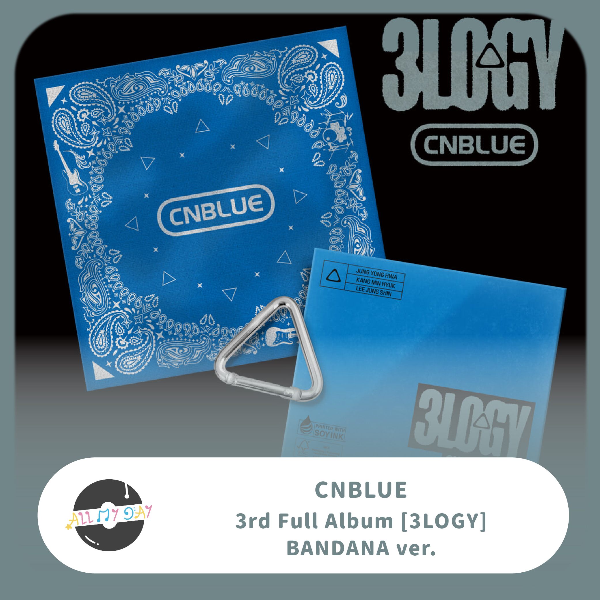 CNBLUE 正規三輯《3LOGY》(BANDANA ver.) | ALL MY DAY