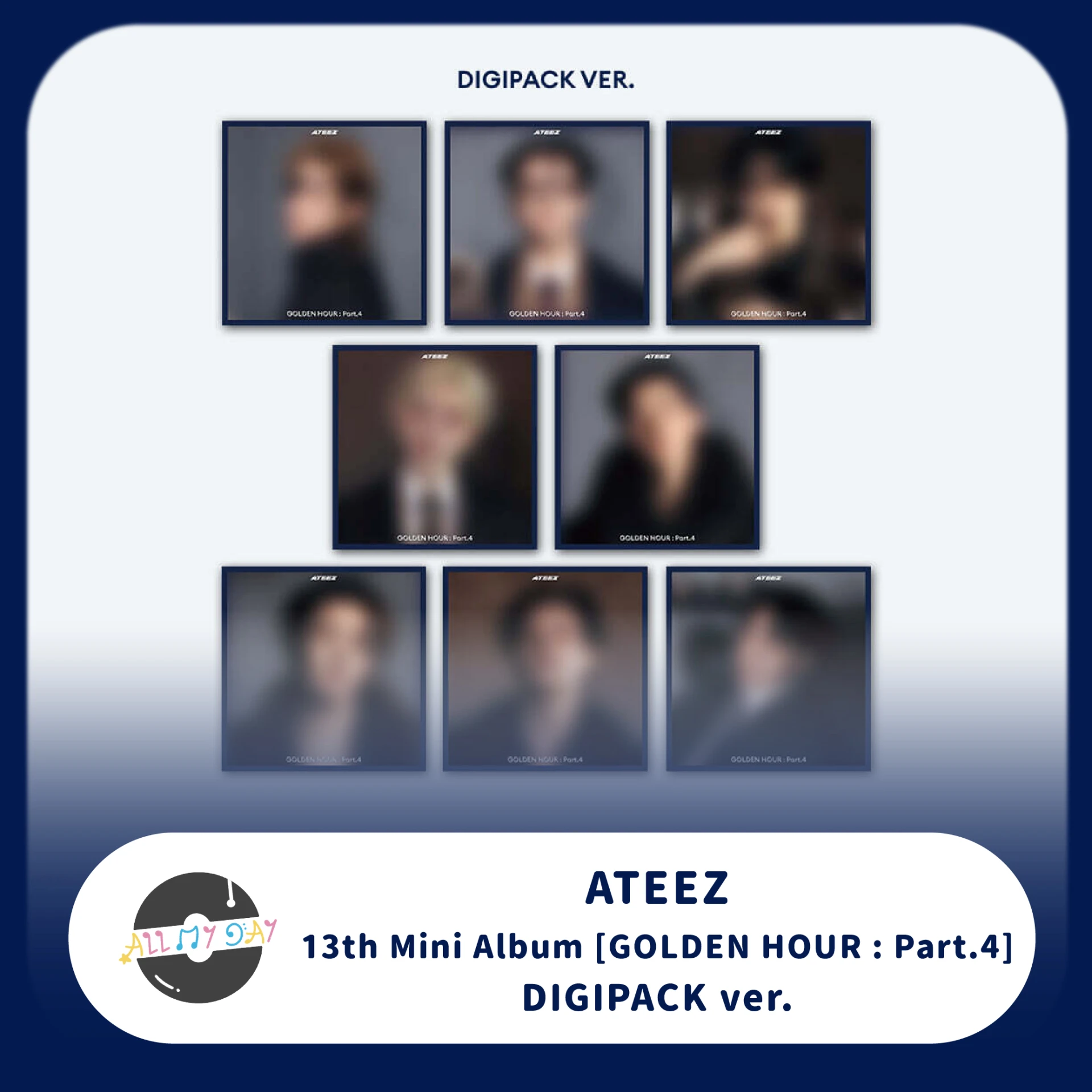 ATEEZ 迷你十三輯《GOLDEN HOUR : Part.4》(DIGIPACK ver.)
