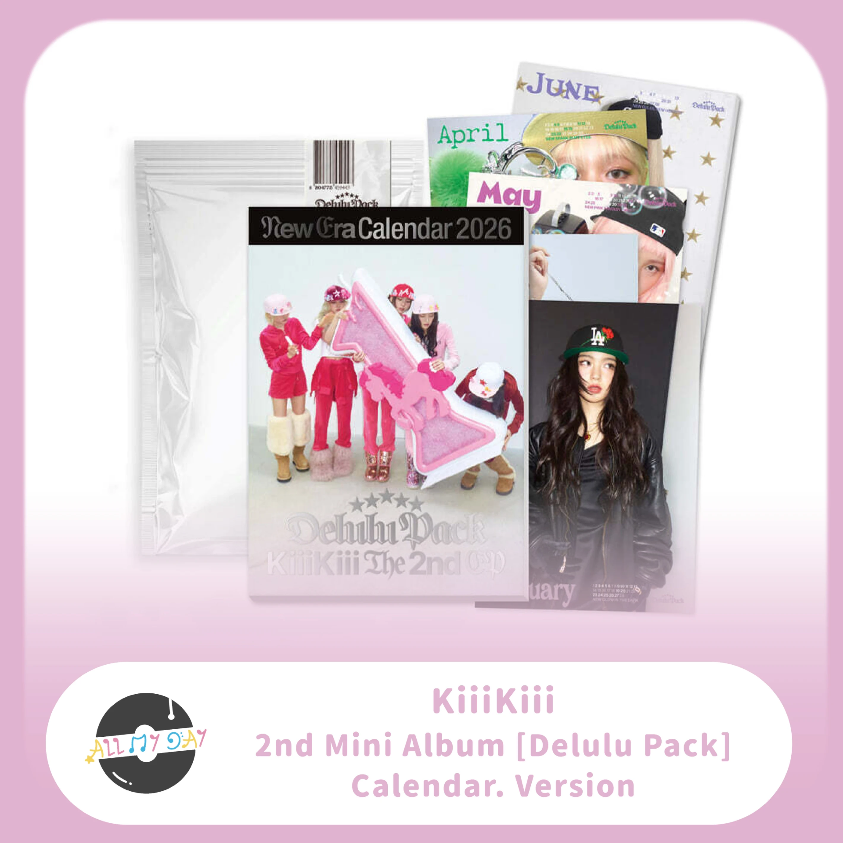 KiiiKiii 迷你二輯《Delulu Pack》(Calendar. Version)