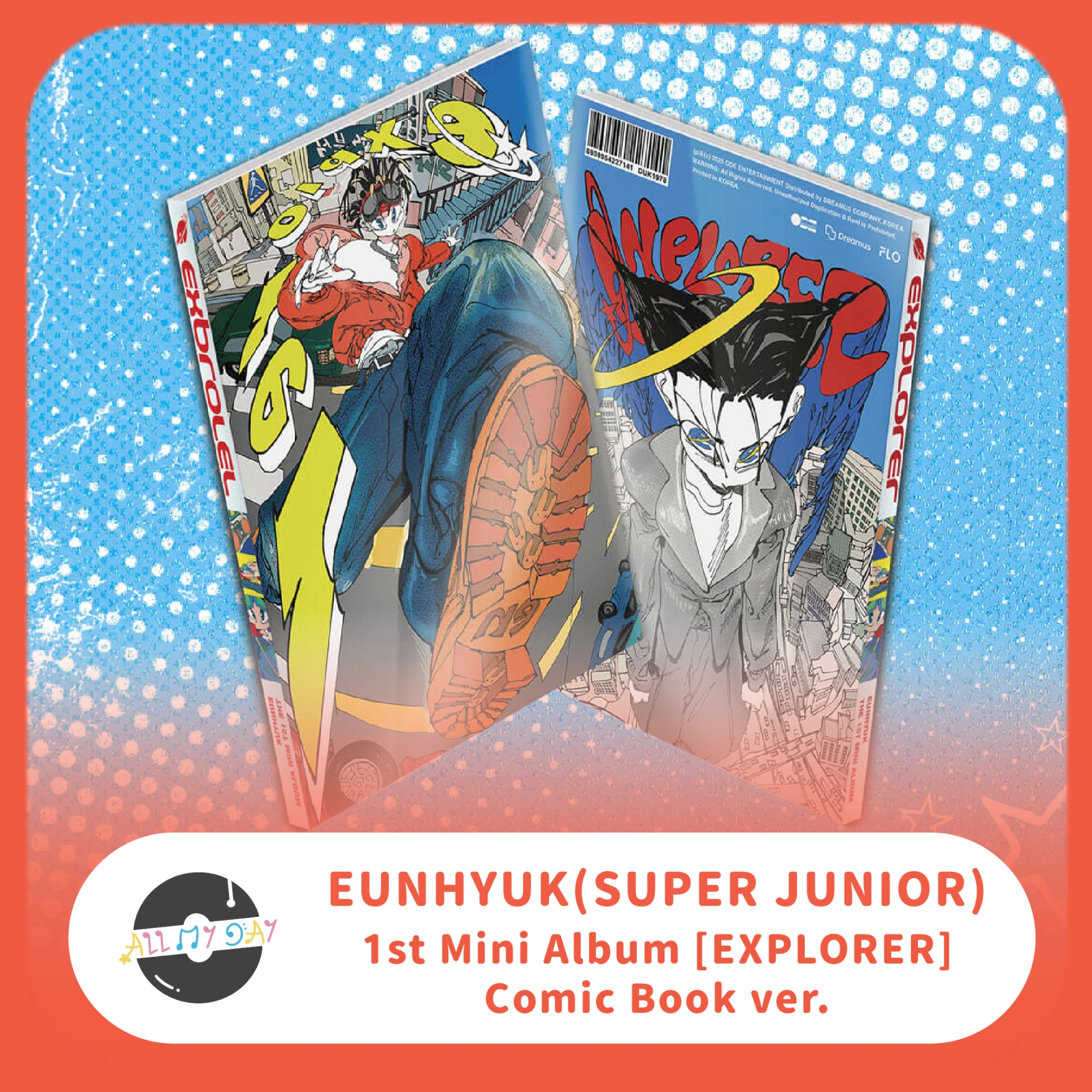 銀赫 EUNHYUK(SUPER JUNIOR) 迷你一輯《EXPLORER》(Comic Book ver.)
