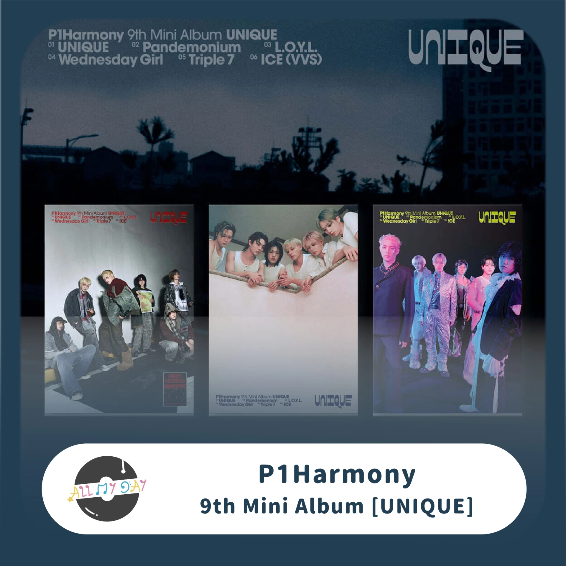 P1Harmony 迷你九輯《UNIQUE》