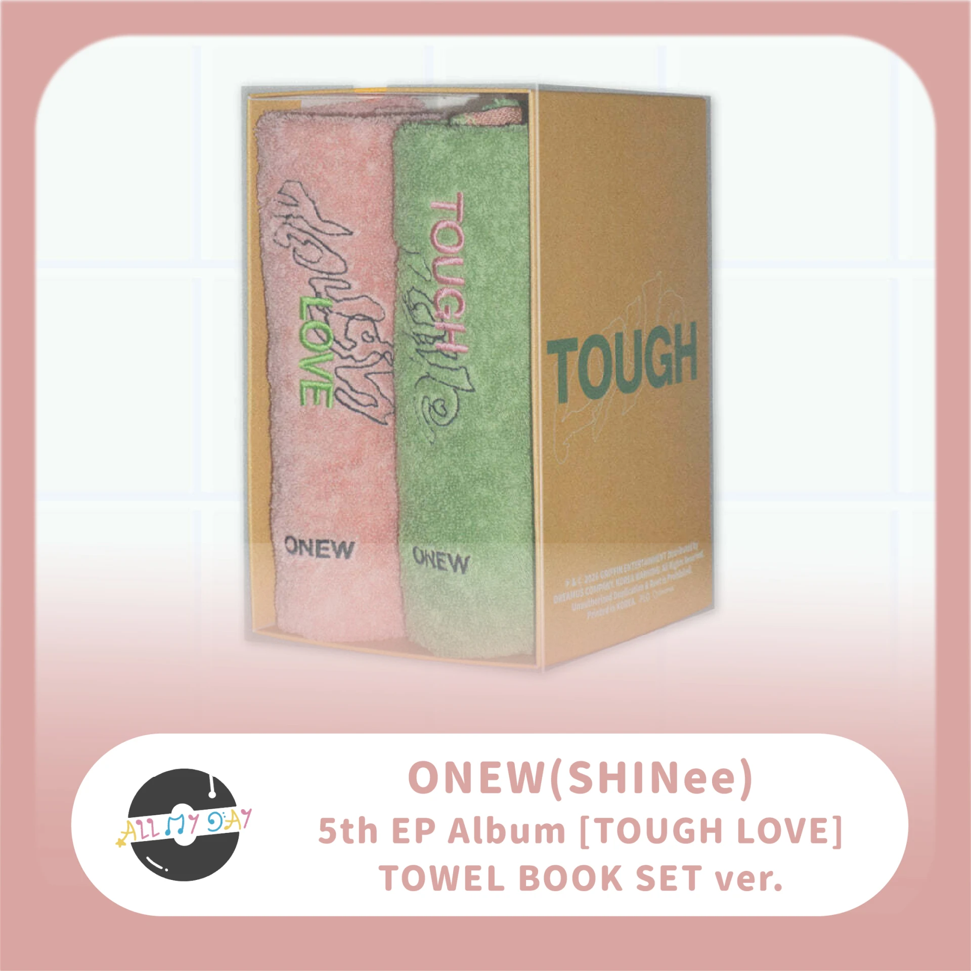 溫流 ONEW(SHINee) 迷你五輯《TOUGH LOVE》（TOWEL BOOK SET ver.)