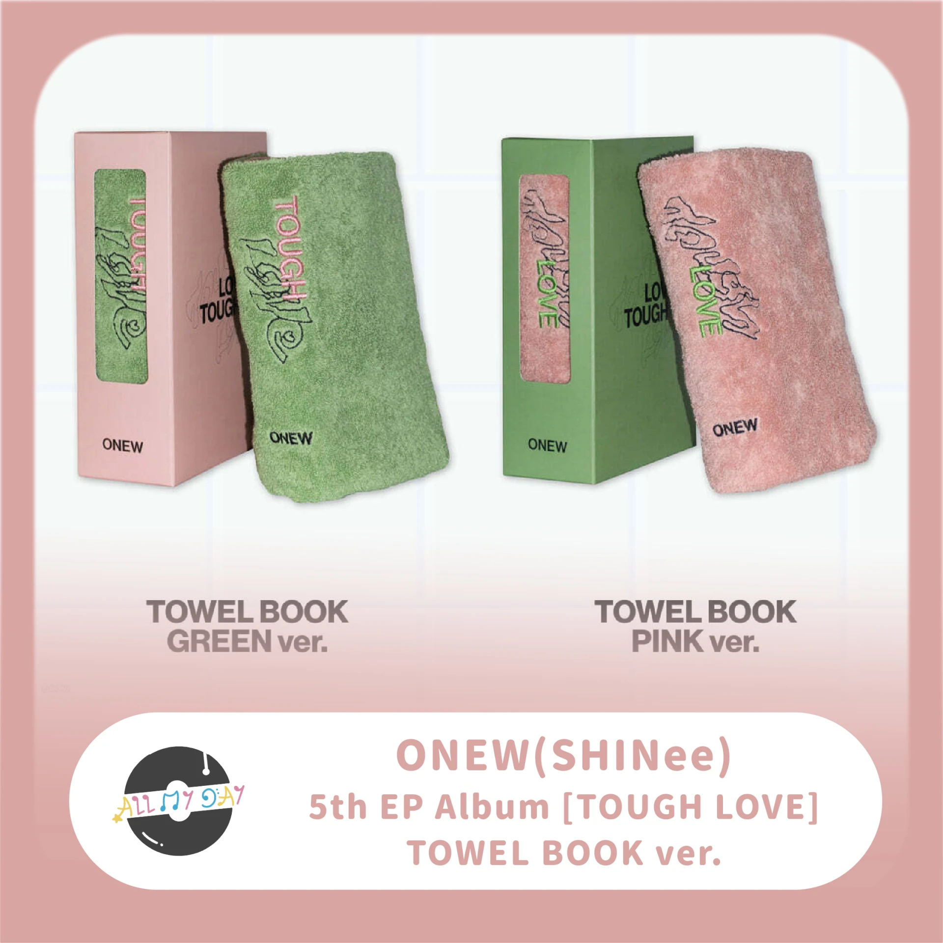 溫流 ONEW(SHINee) 迷你五輯《TOUGH LOVE》（TOWEL BOOK ver.）
