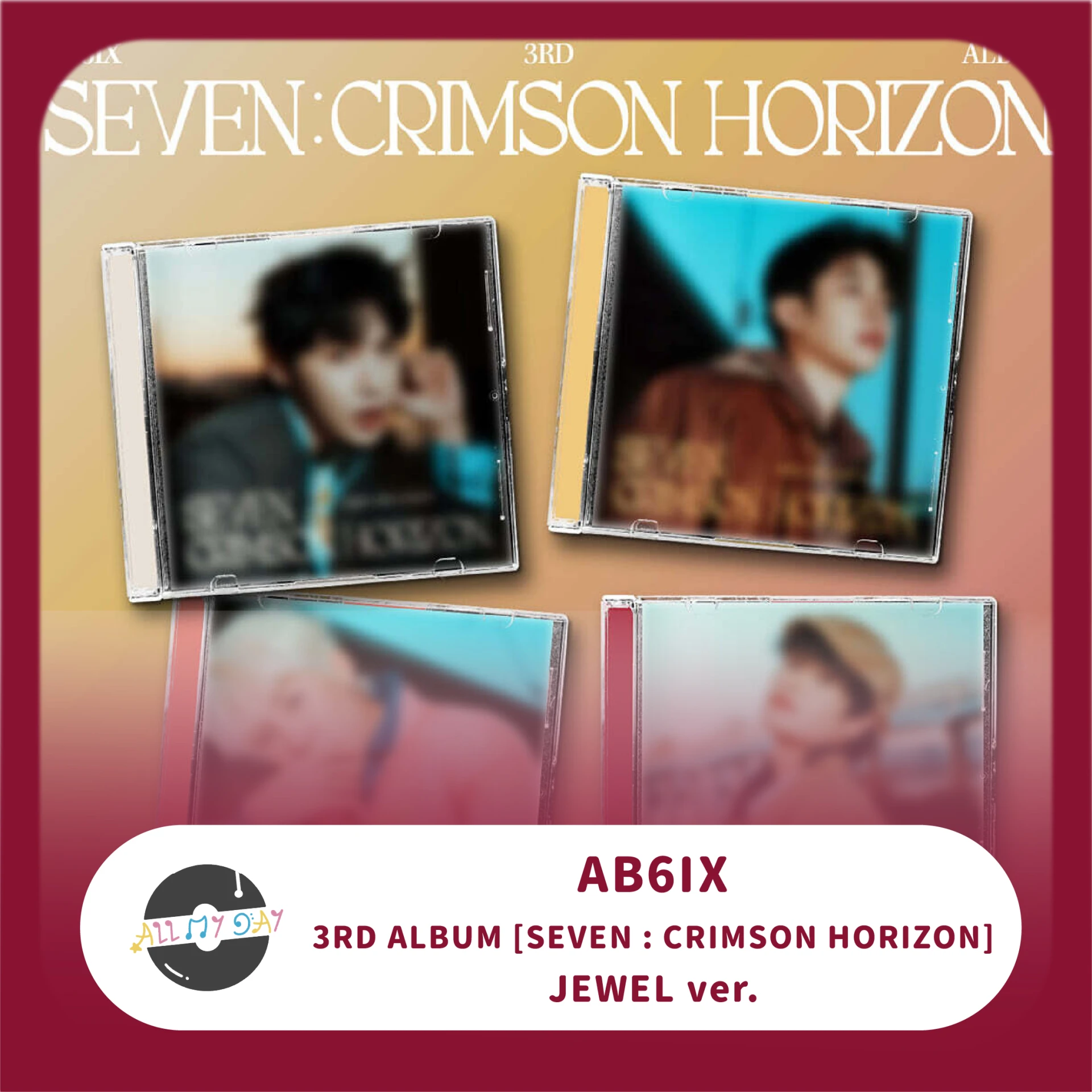 AB6IX 正規三輯《SEVEN : CRIMSON HORIZON》(JEWEL ver.)