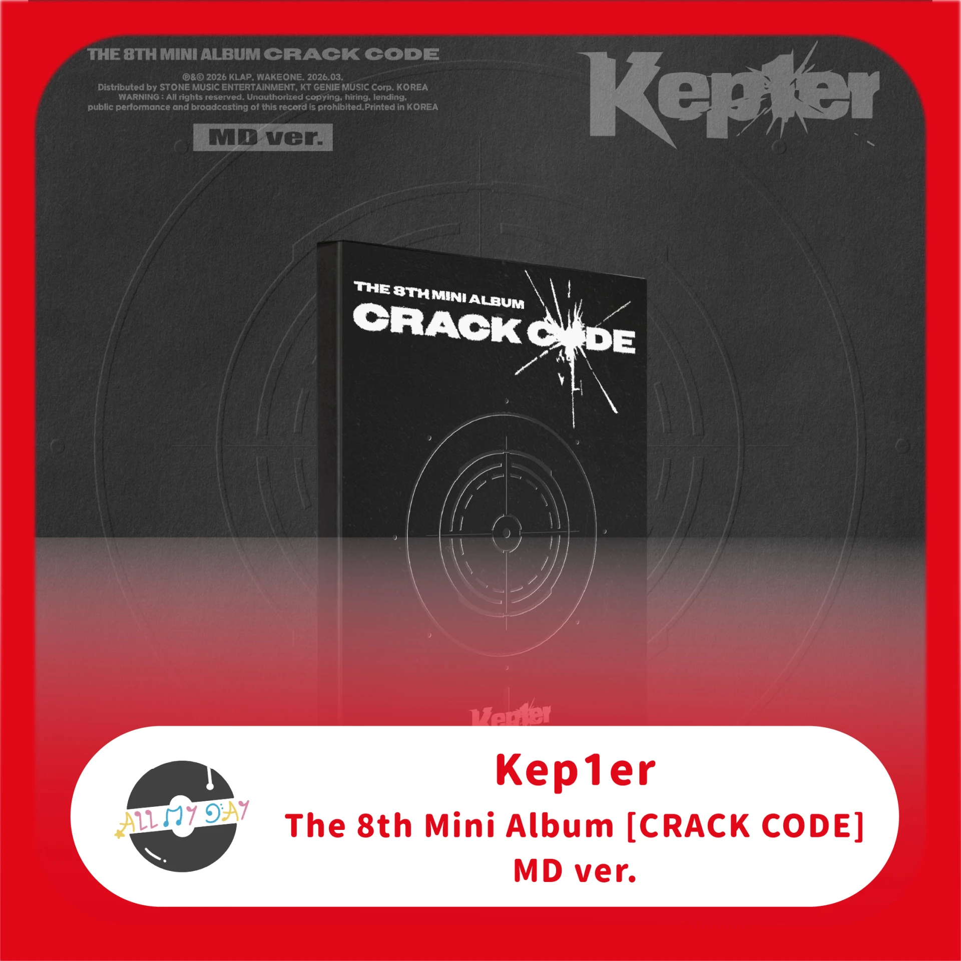 Kep1er 迷你八輯《CRACK CODE》(MD ver.)