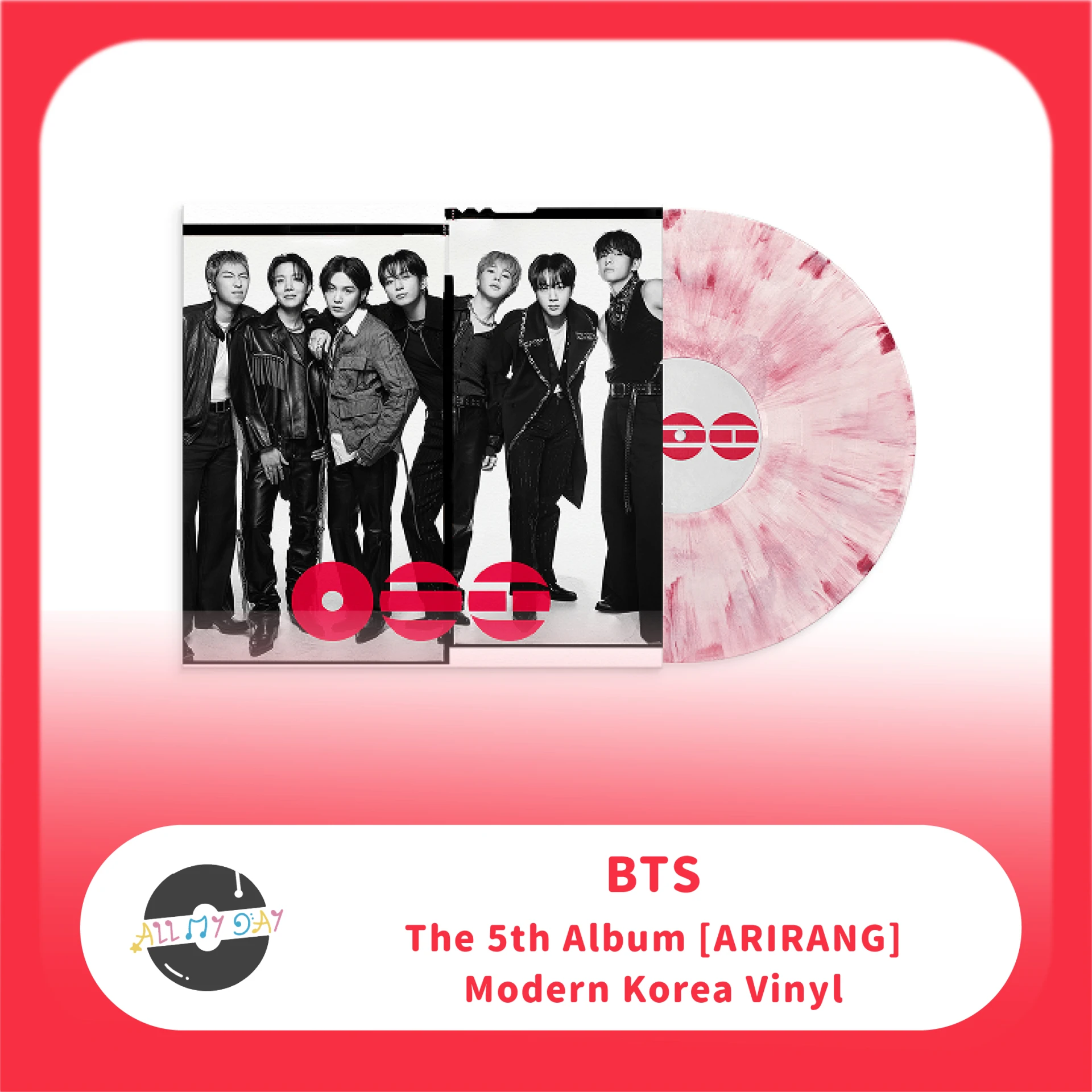 BTS 正規五輯《ARIRANG》(Modern Korea Vinyl) | ALL MY DAY