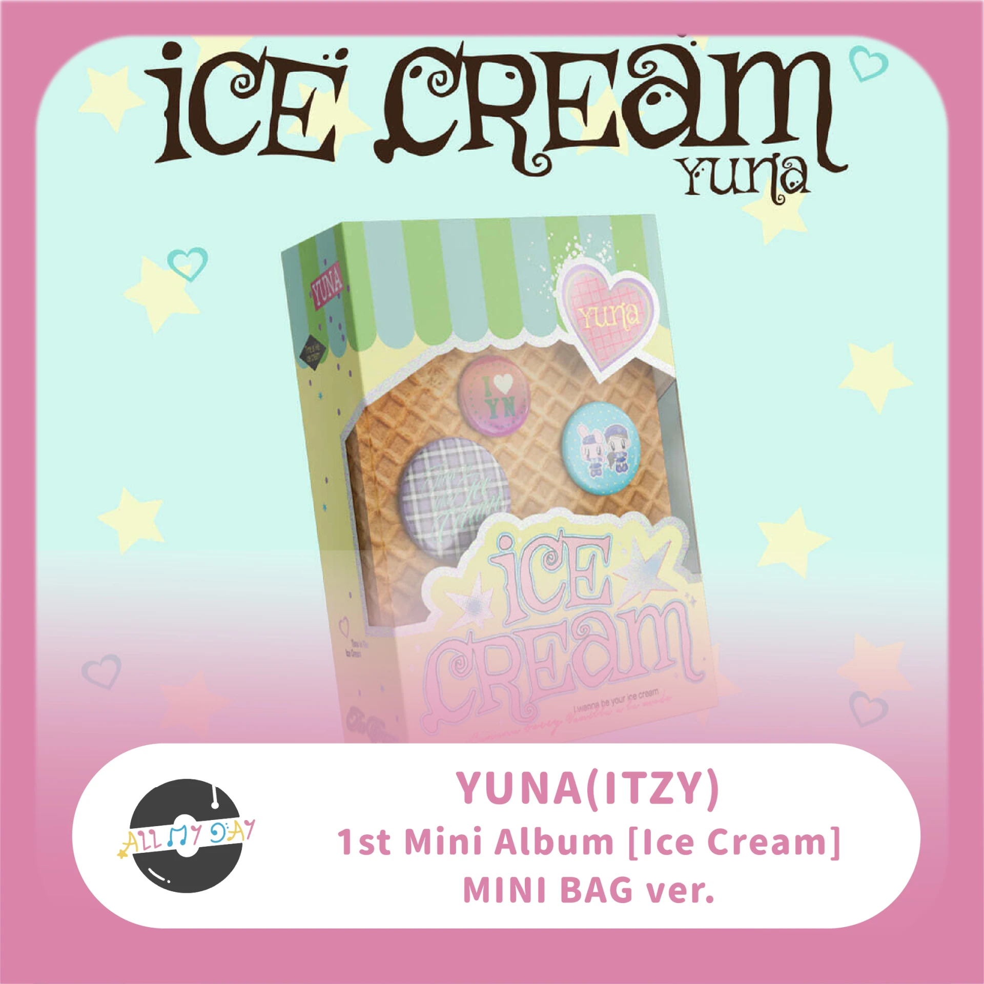 申有娜 YUNA(ITZY) 迷你一輯《Ice Cream》(MINI BAG ver.)