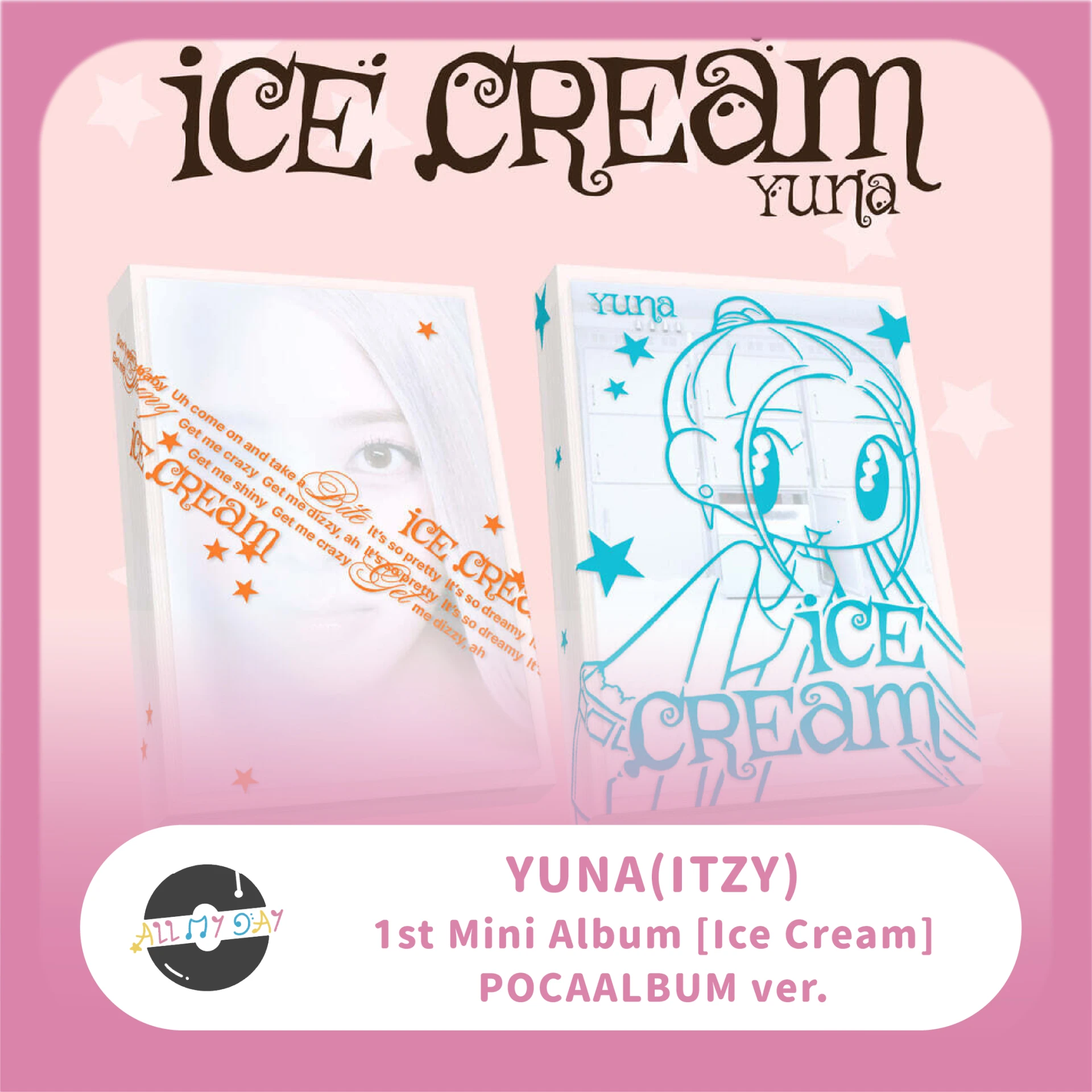 申有娜 YUNA(ITZY) 迷你一輯《Ice Cream》(POCAALBUM ver.)