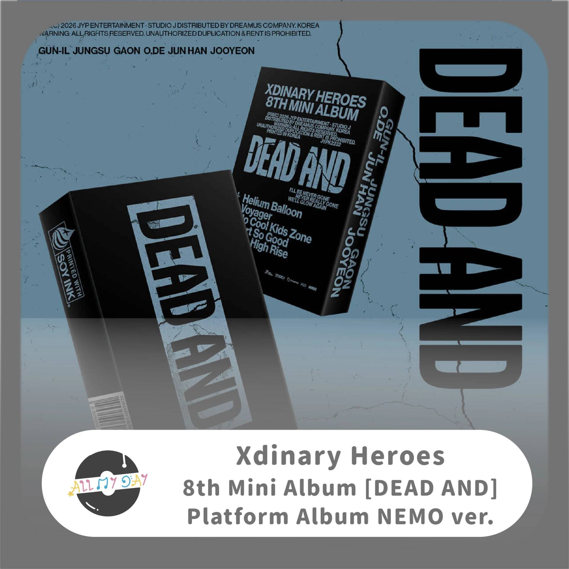 Xdinary Heroes 迷你八輯《DEAD AND》(Platform Album NEMO ver.)
