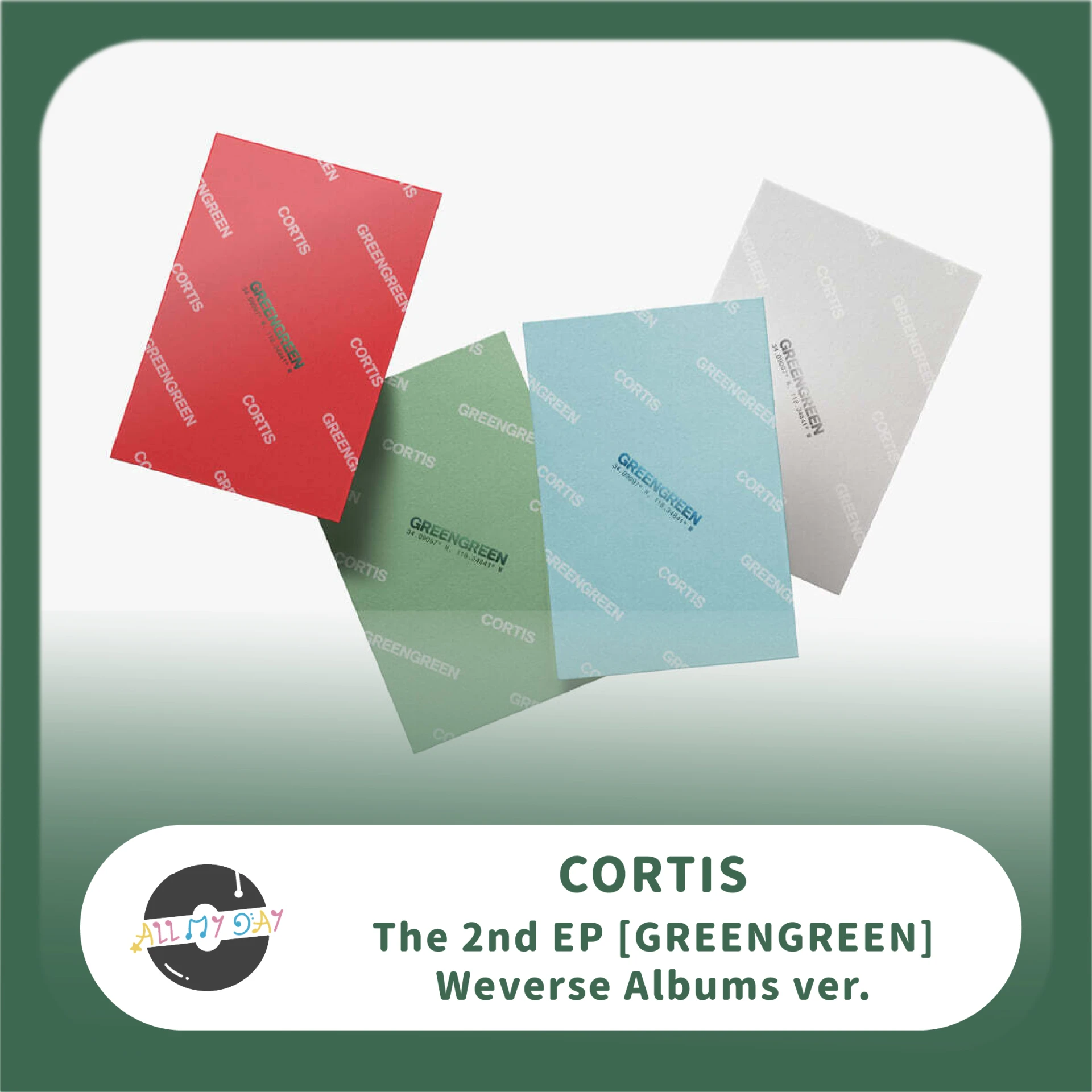 CORTIS 單曲二輯《GREENGREEN》(Weverse Albums ver.)
