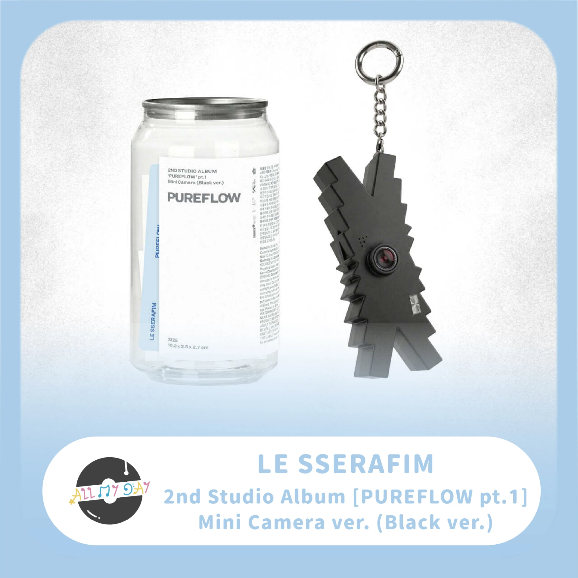 LE SSERAFIM 正規二輯《PUREFLOW pt.1》(Mini Camera ver.)(Black ver.)