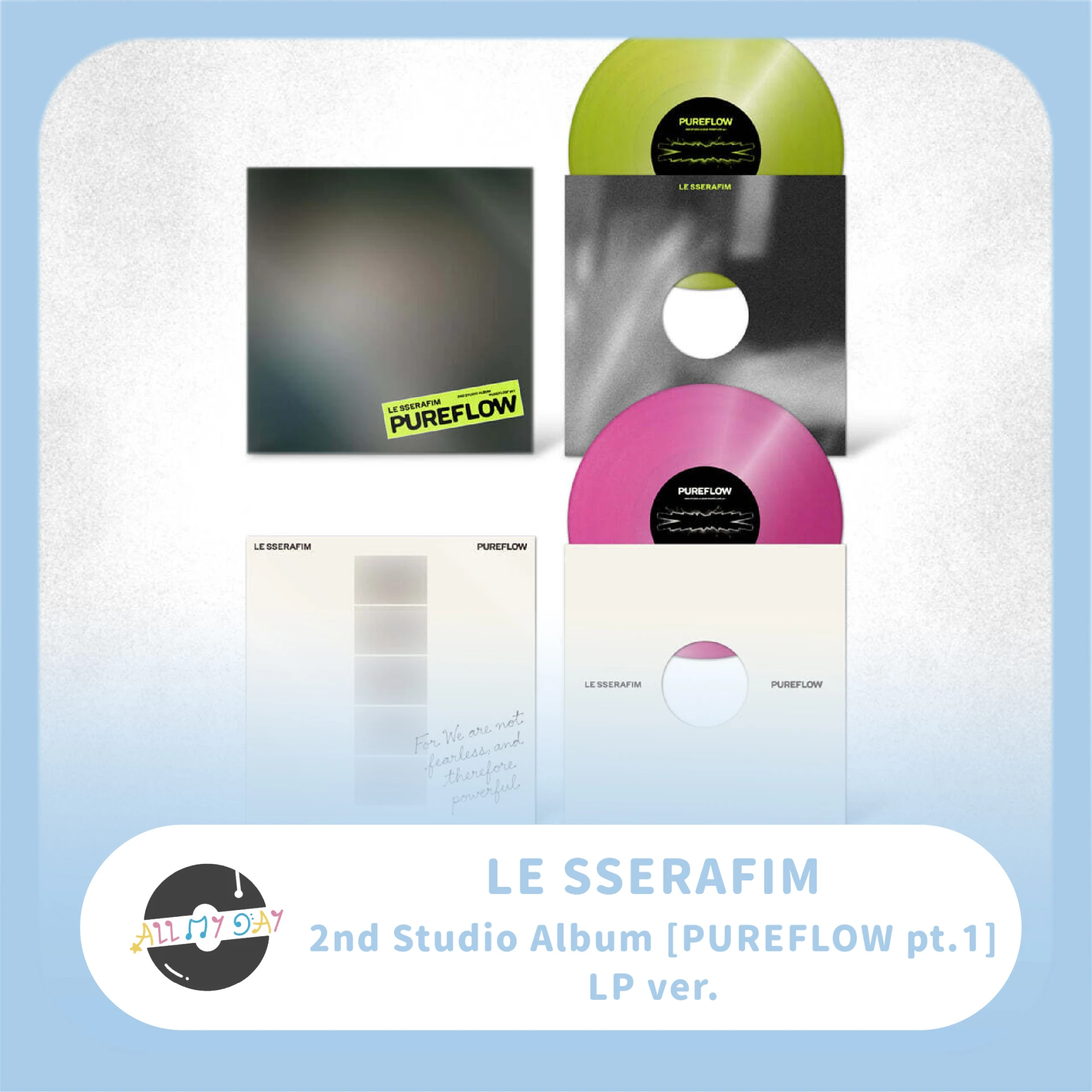 LE SSERAFIM 正規二輯《PUREFLOW pt.1》(LP ver.)