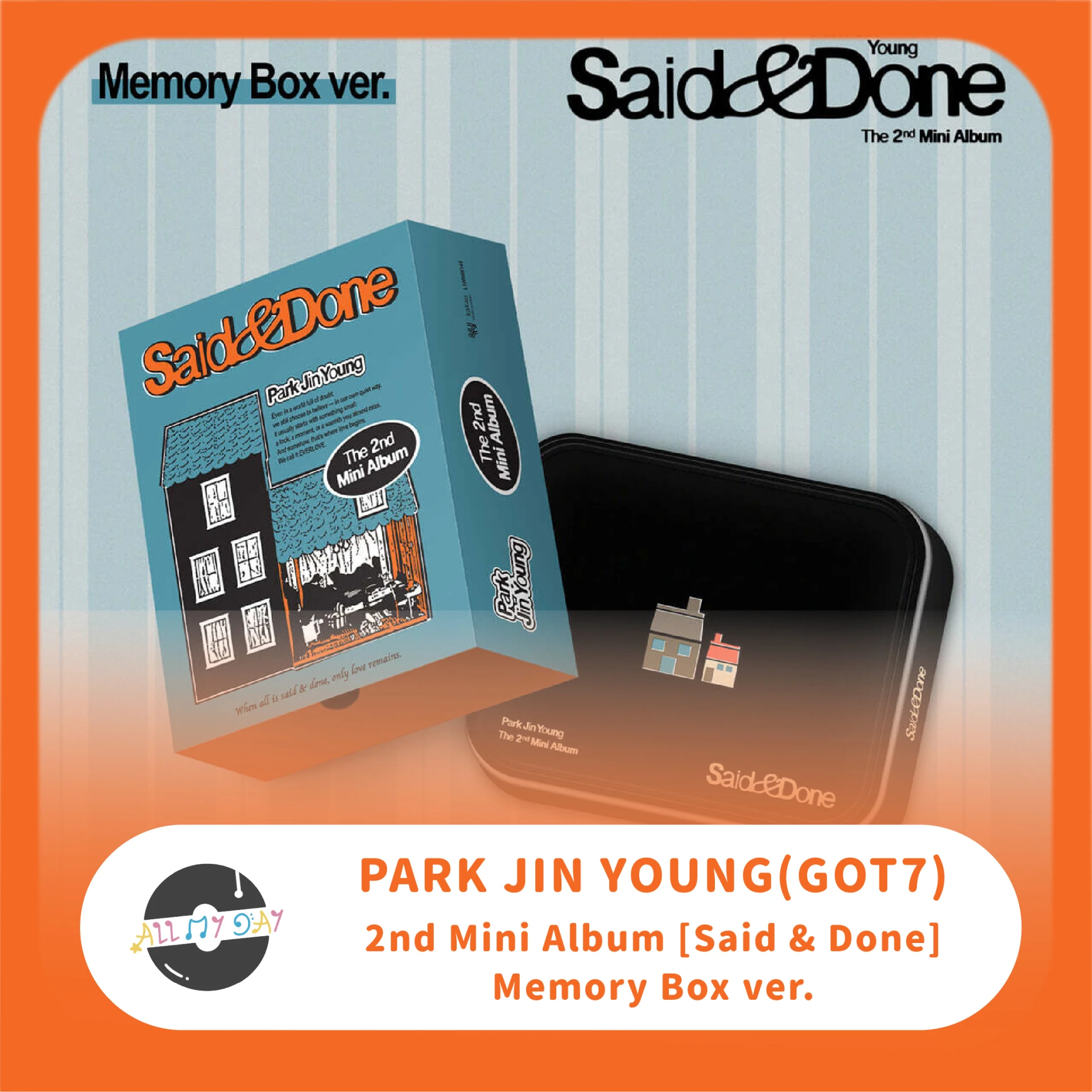 朴珍榮 PARK JIN YOUNG(GOT7) 迷你二輯《Said & Done》(Memory Box ver.)