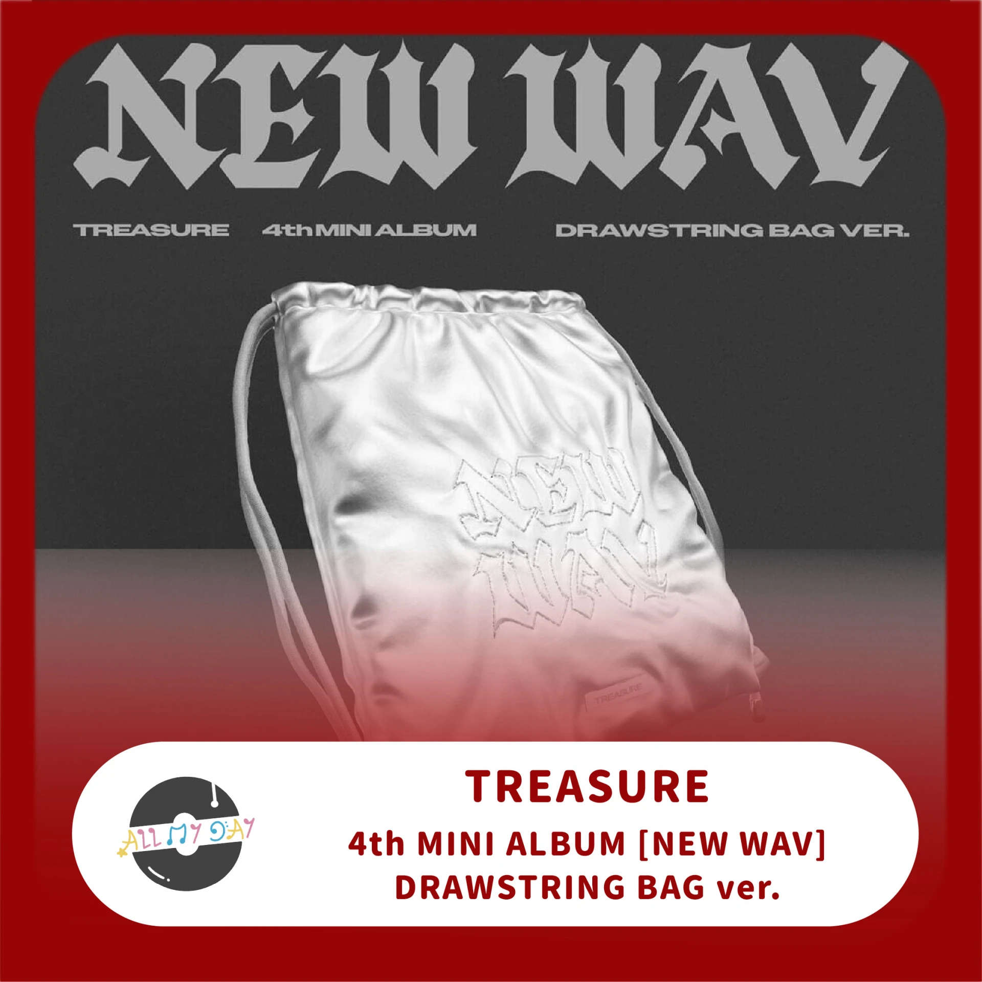 TREASURE 迷你四輯《NEW WAV》(DRAWSTRING BAG ver.)