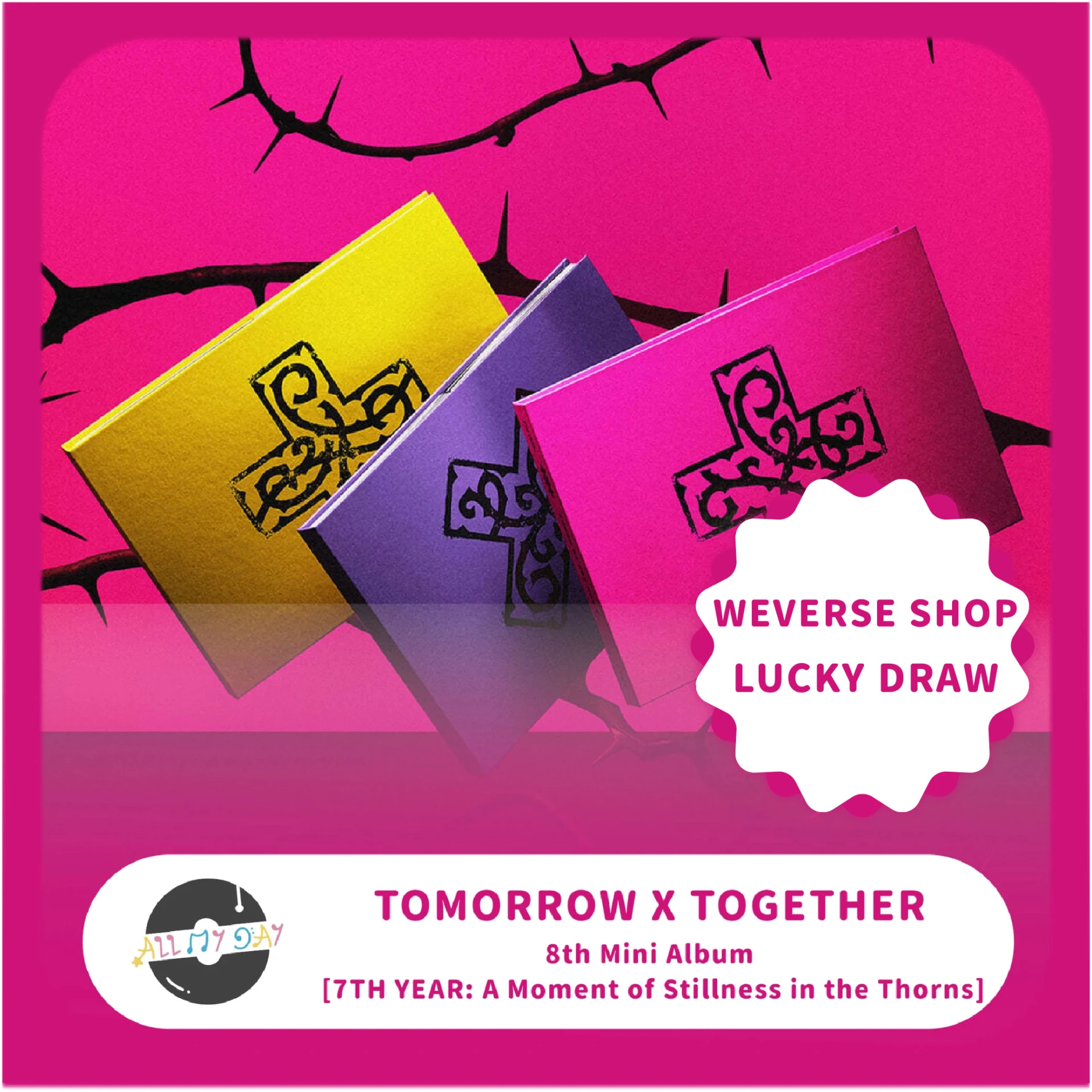 (Weverse Shop LUCKY DRAW) TOMORROW X TOGETHER 迷你八輯《7TH YEAR: A Moment of Stillness in the Thorns》
