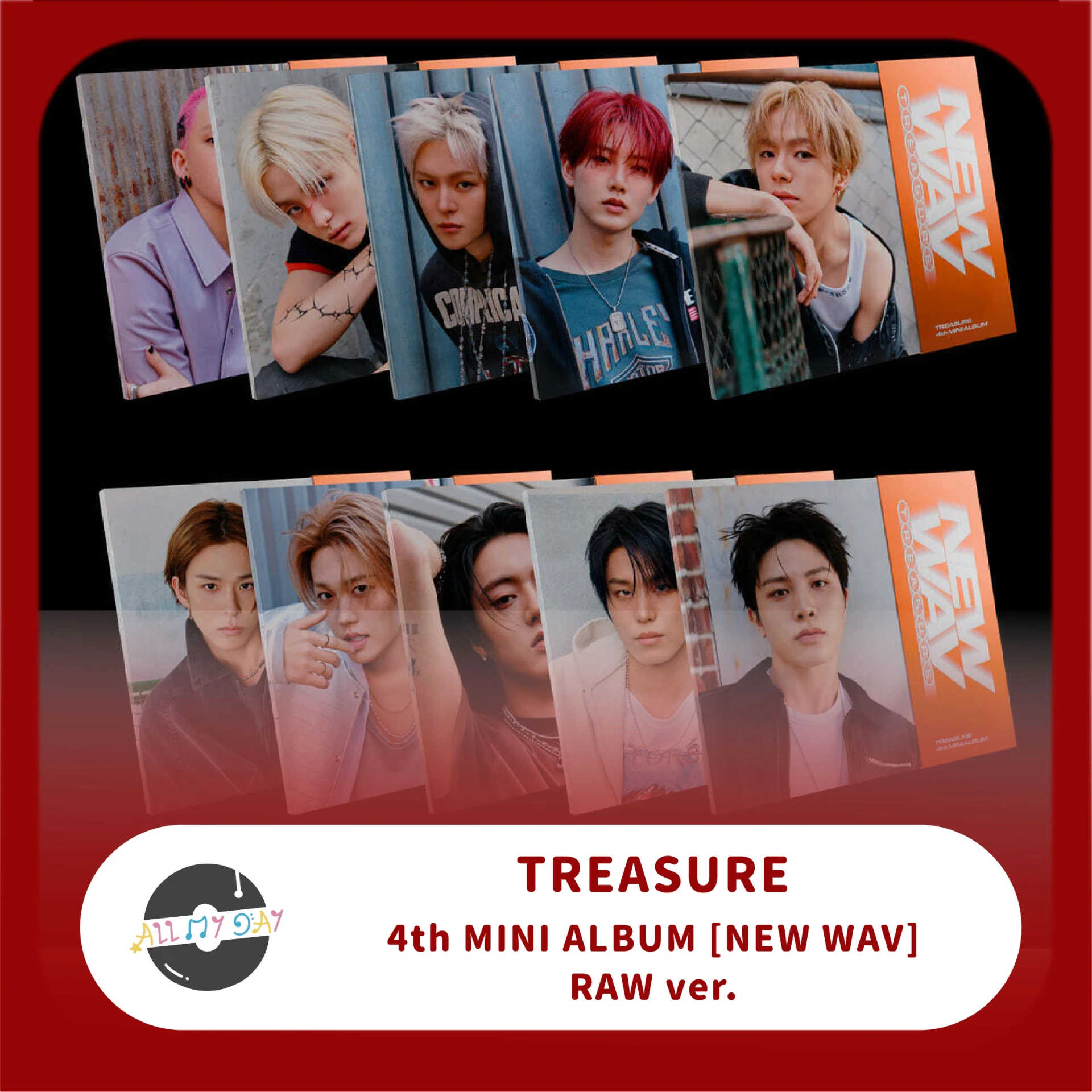 TREASURE 迷你四輯《NEW WAV》(RAW ver.)