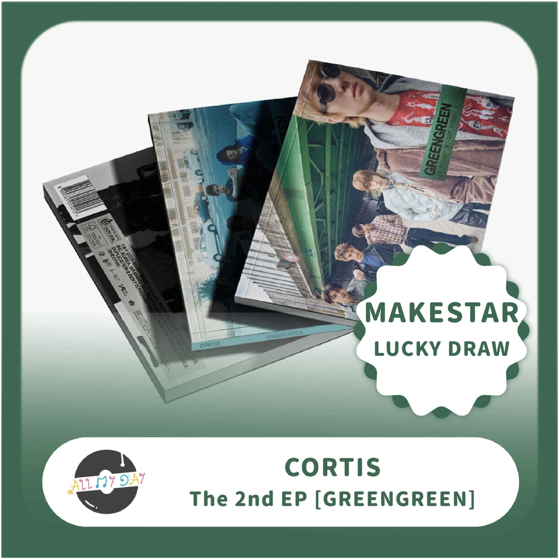 (MAKESTAR LUCKY DRAW 2) CORTIS 單曲二輯《GREENGREEN》