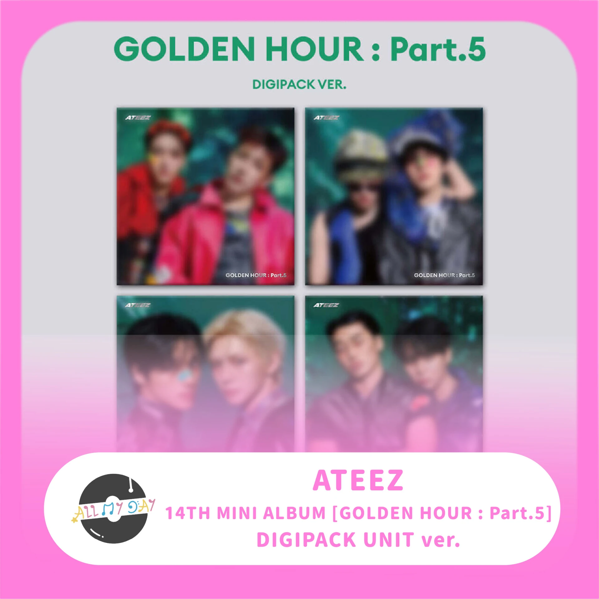 ATEEZ 迷你十四輯《GOLDEN HOUR : Part.5》(DIGIPACK UNIT ver.)