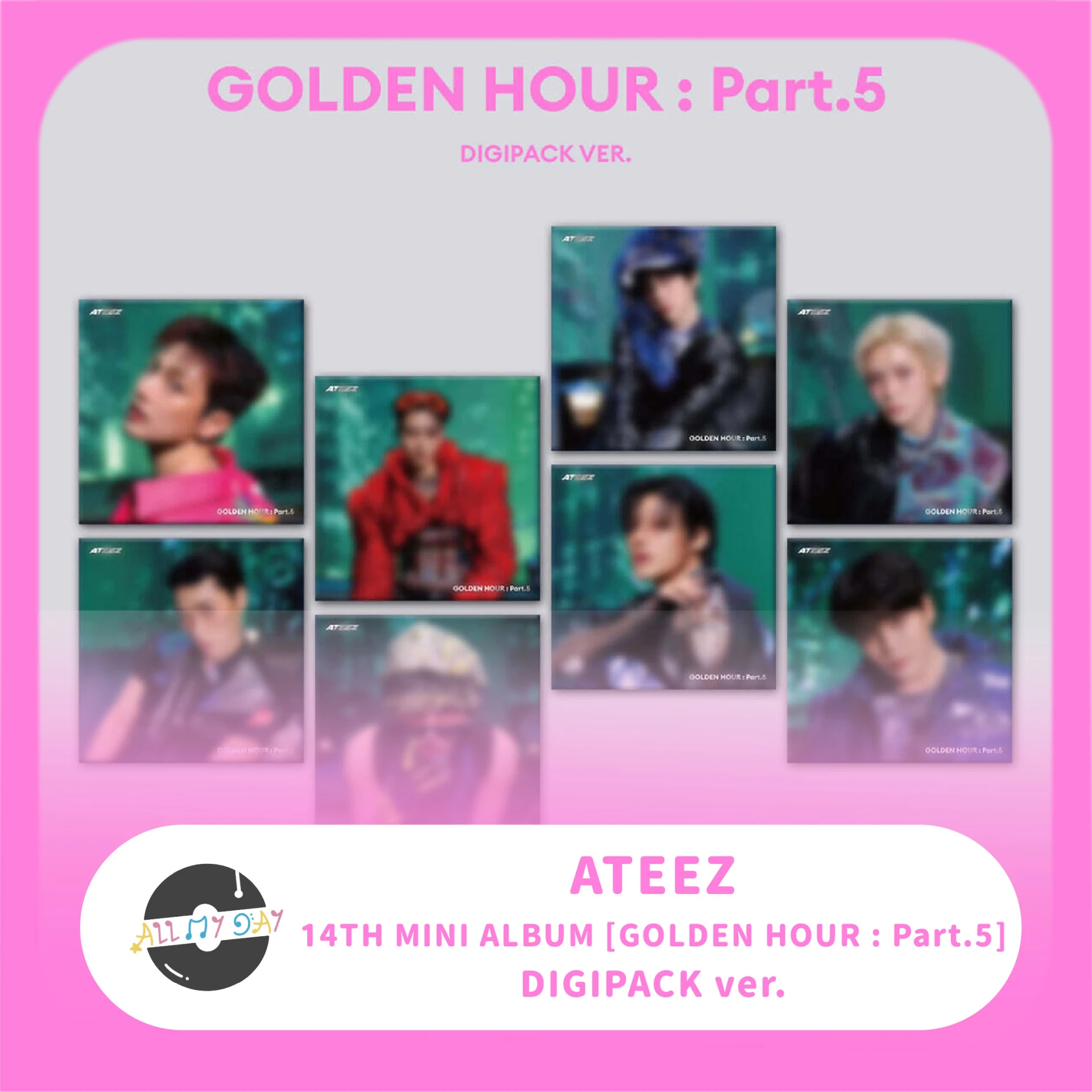 ATEEZ 迷你十四輯《GOLDEN HOUR : Part.5》(DIGIPACK ver.)