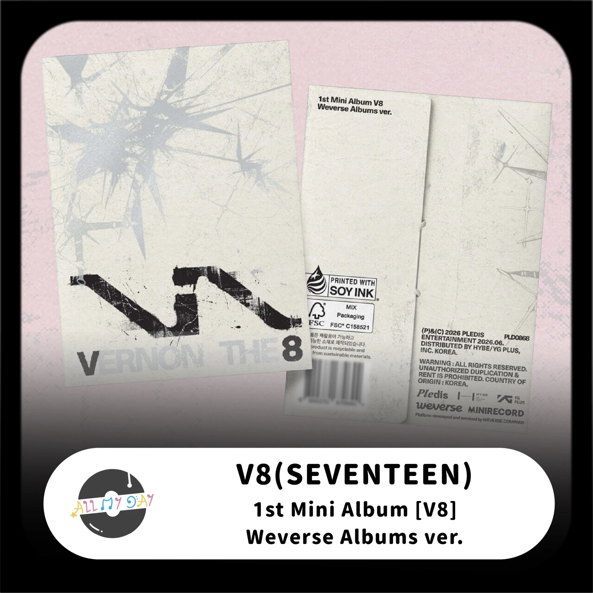 V8(SEVENTEEN) 迷你一輯《V8》(Weverse Albums ver.)