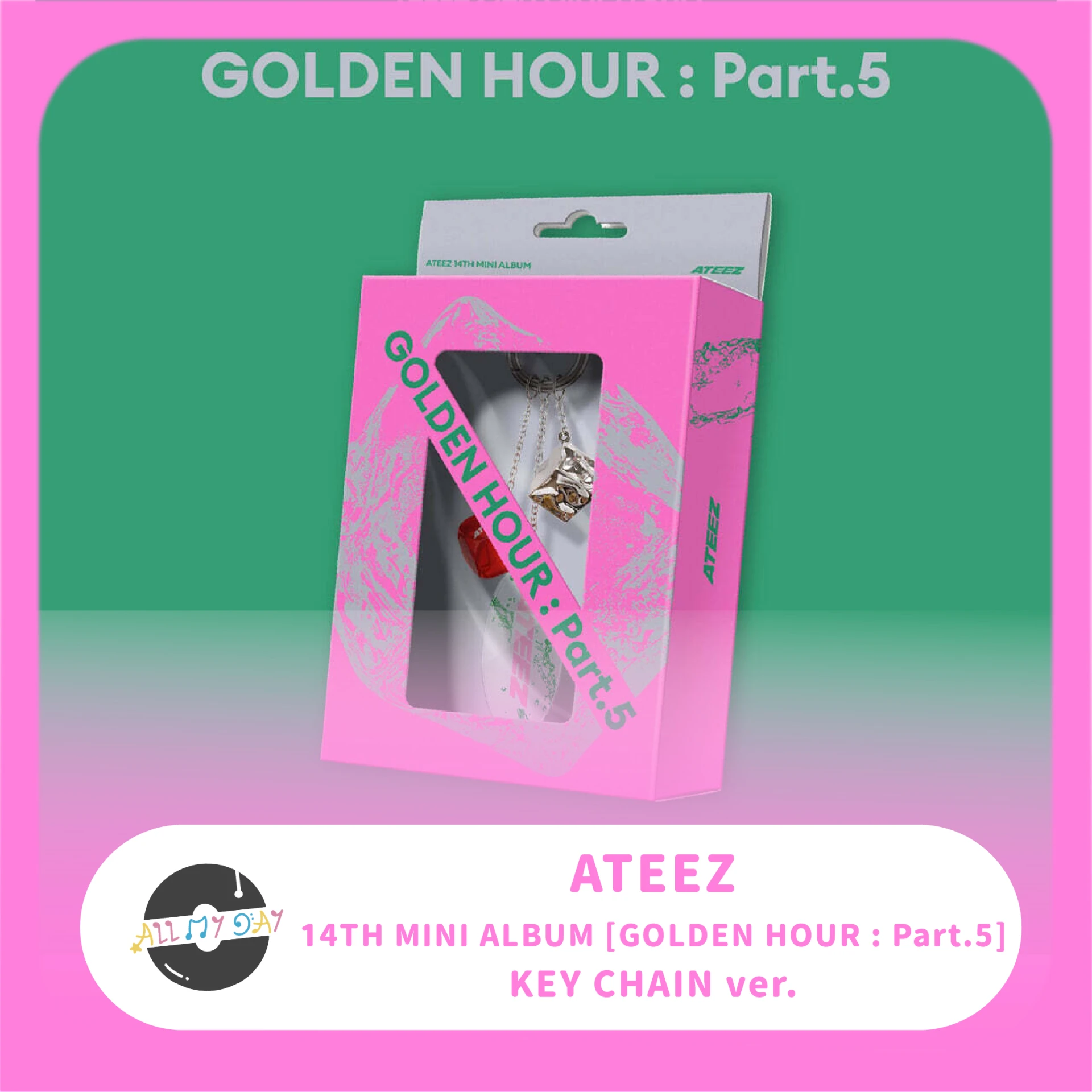 ATEEZ 迷你十四輯《GOLDEN HOUR : Part.5》(KEY CHAIN ver.)
