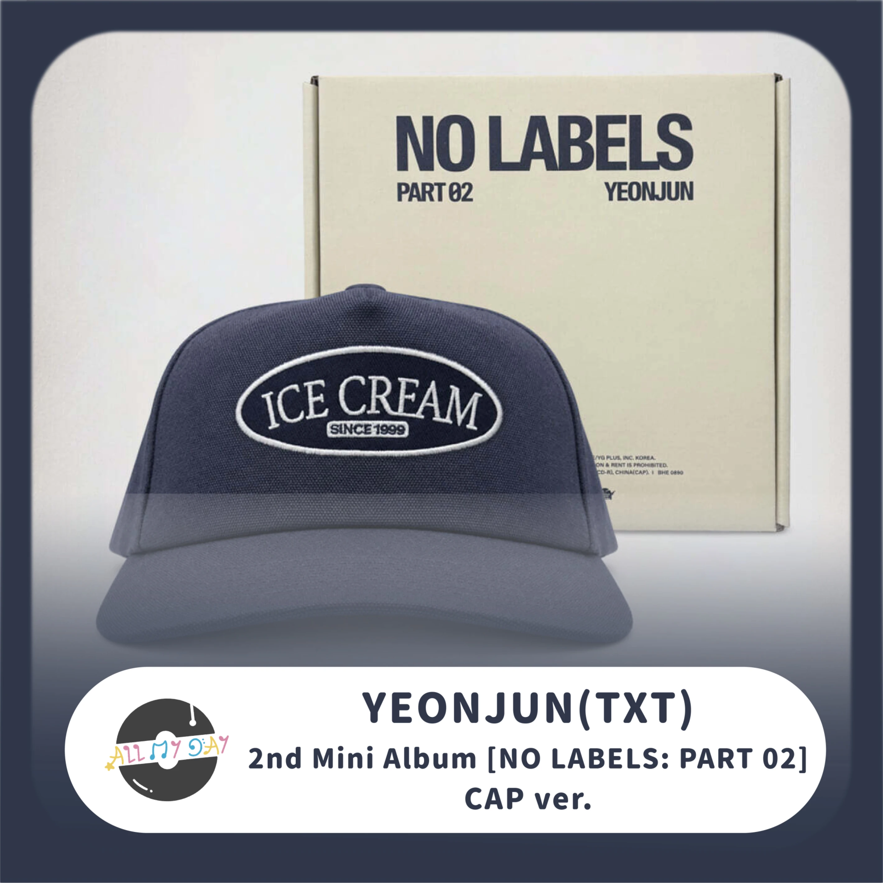 TXT 公式 NO LABELS ヨンジュン CAP ver TXT YEONJUN - NO LABELS PART