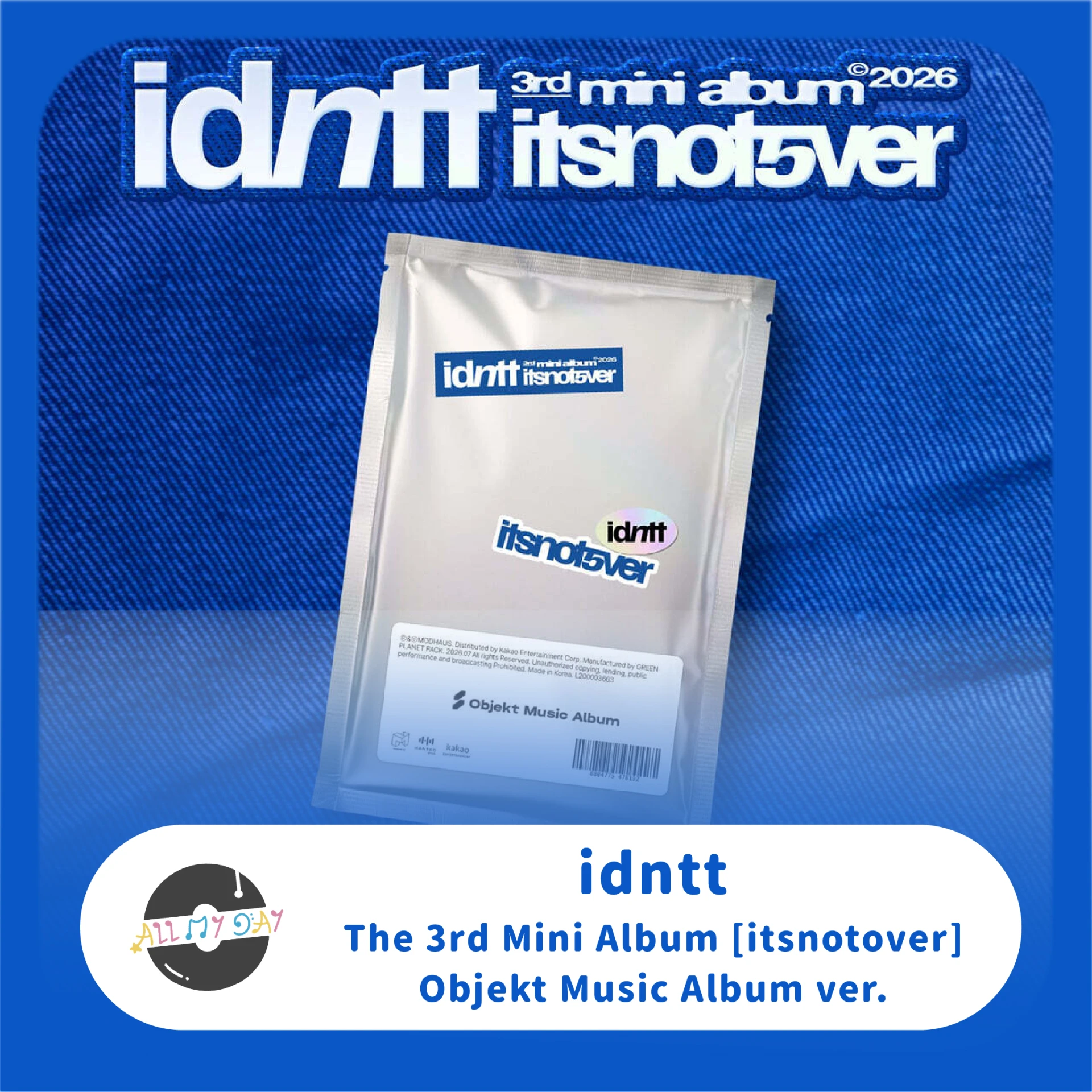 idntt 迷你三輯《itsnotover》(Objekt Music Album ver.)