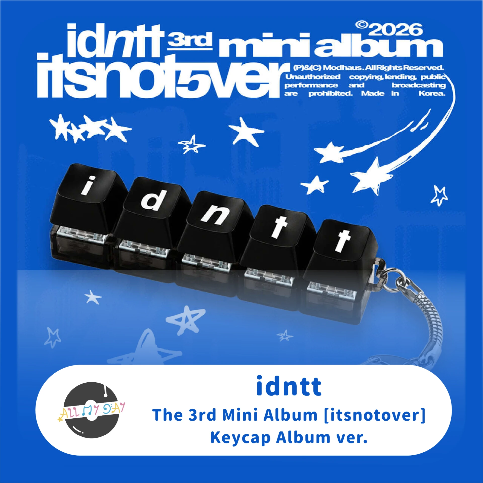 idntt 迷你三輯《itsnotover》(Keycap Album ver.)
