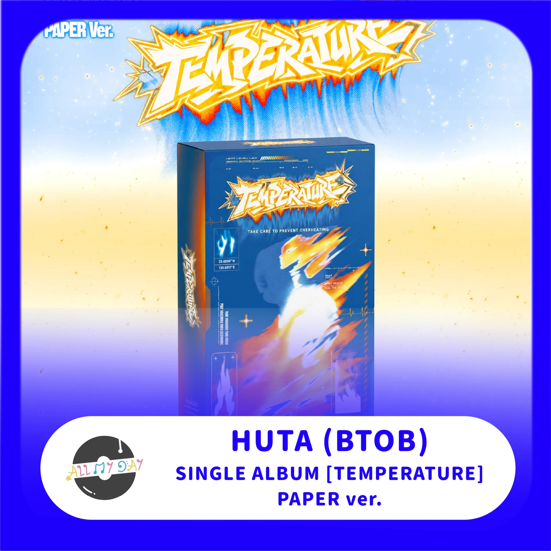 李旼赫 HUTA(BTOB) 單曲一輯《TEMPERATURE》(PAPER ver.)