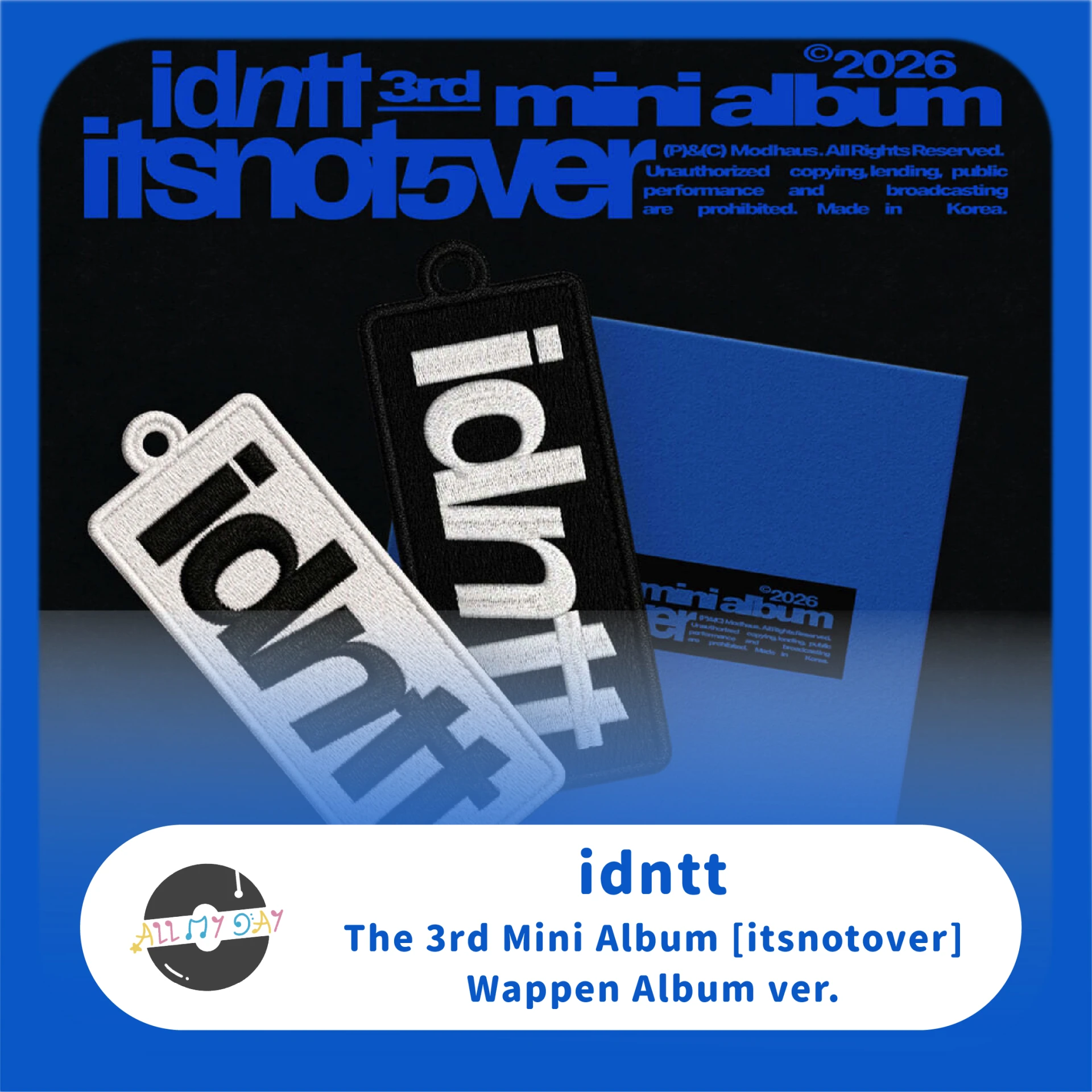 idntt 迷你三輯《itsnotover》(Wappen Album ver.)