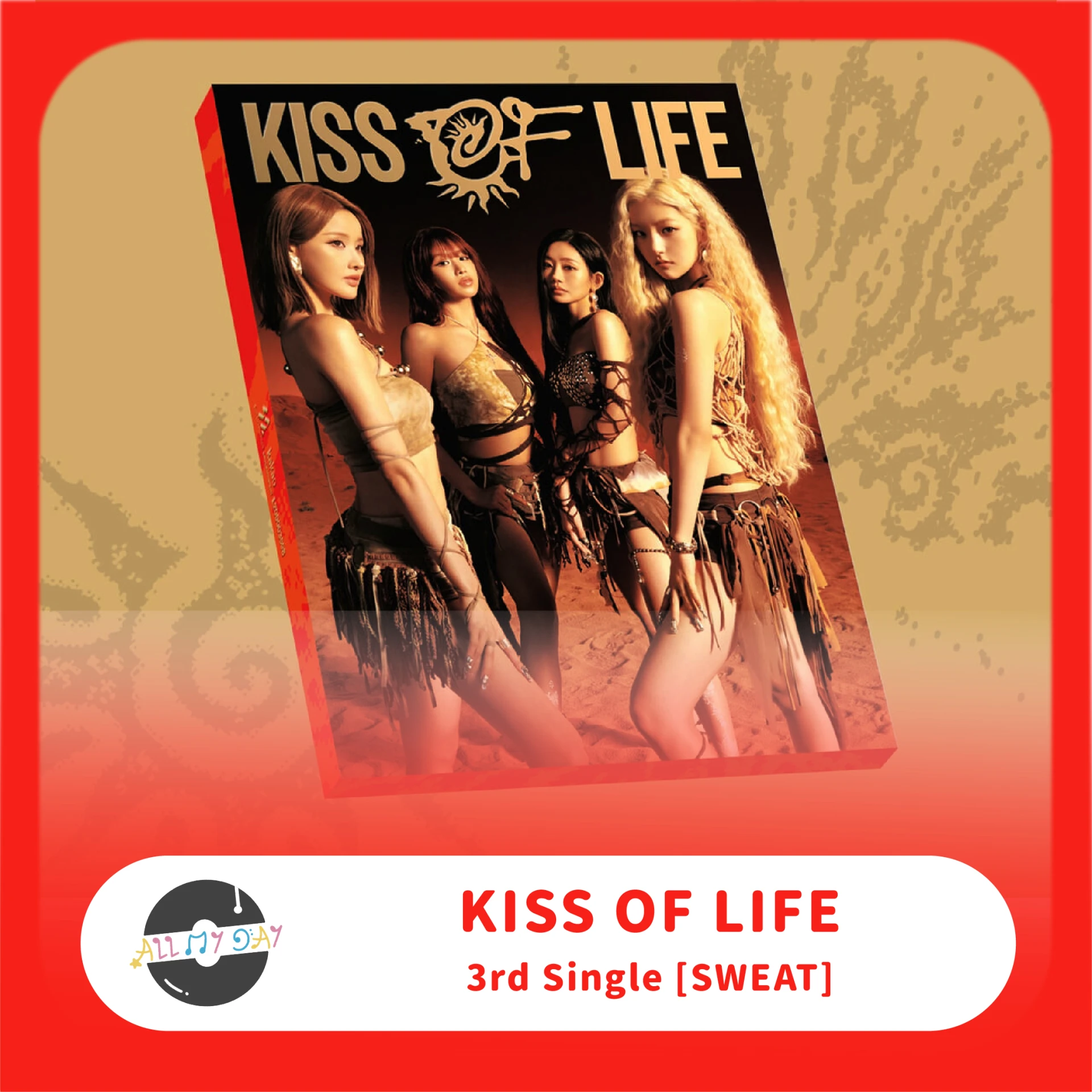 Kiss of life ファンミ 台湾 台北 入場特典トレカ 4枚セット KISS OF LIFE | ALL MY DAY