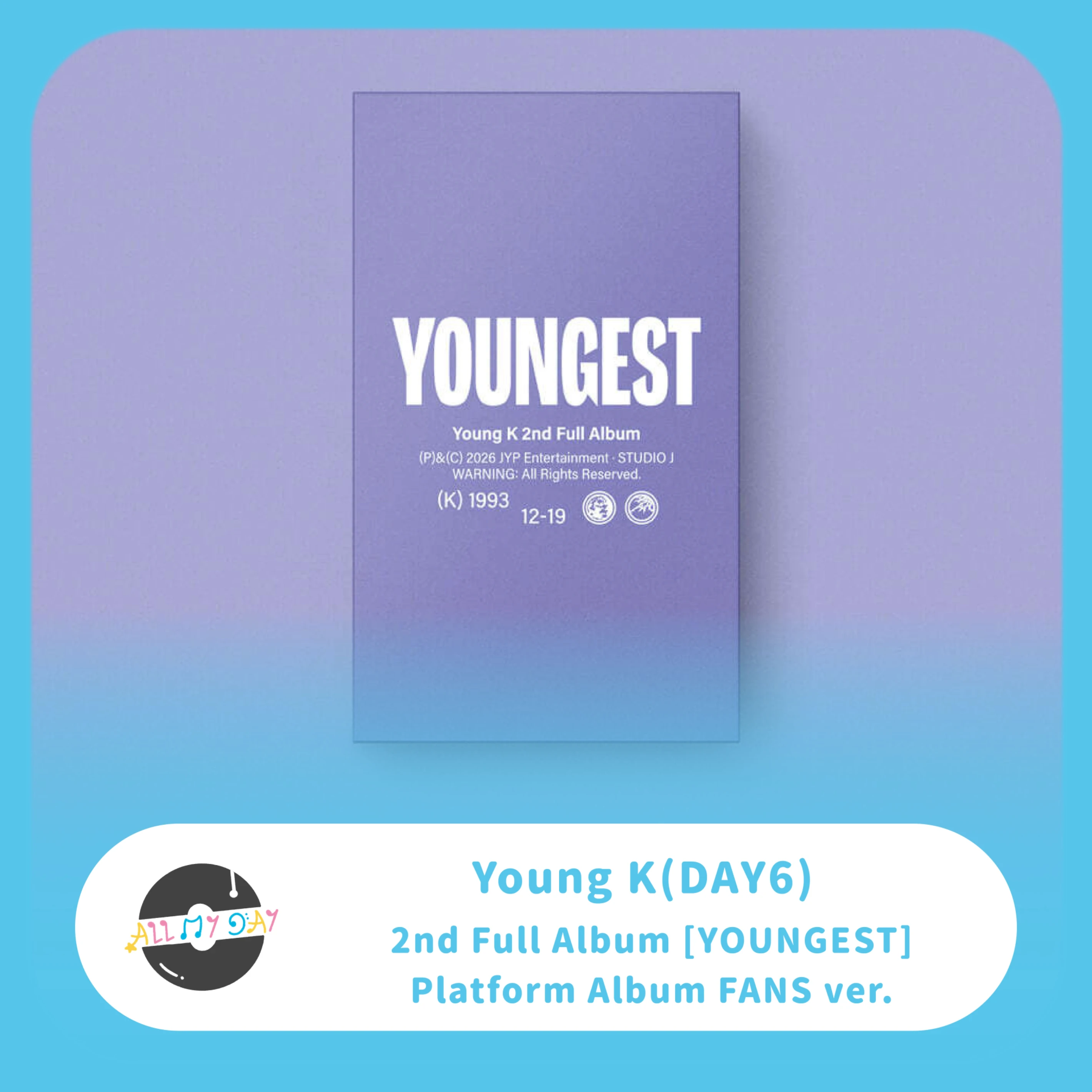 Young K (DAY6) 正規二輯《YOUNGEST》(Platform Album FANS ver.)