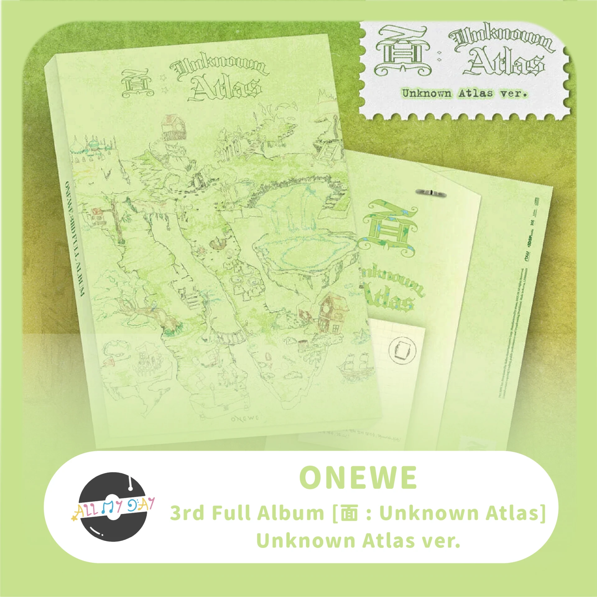 ONEWE 正規三輯《面 : Unknown Atlas》(Unknown Atlas ver.)