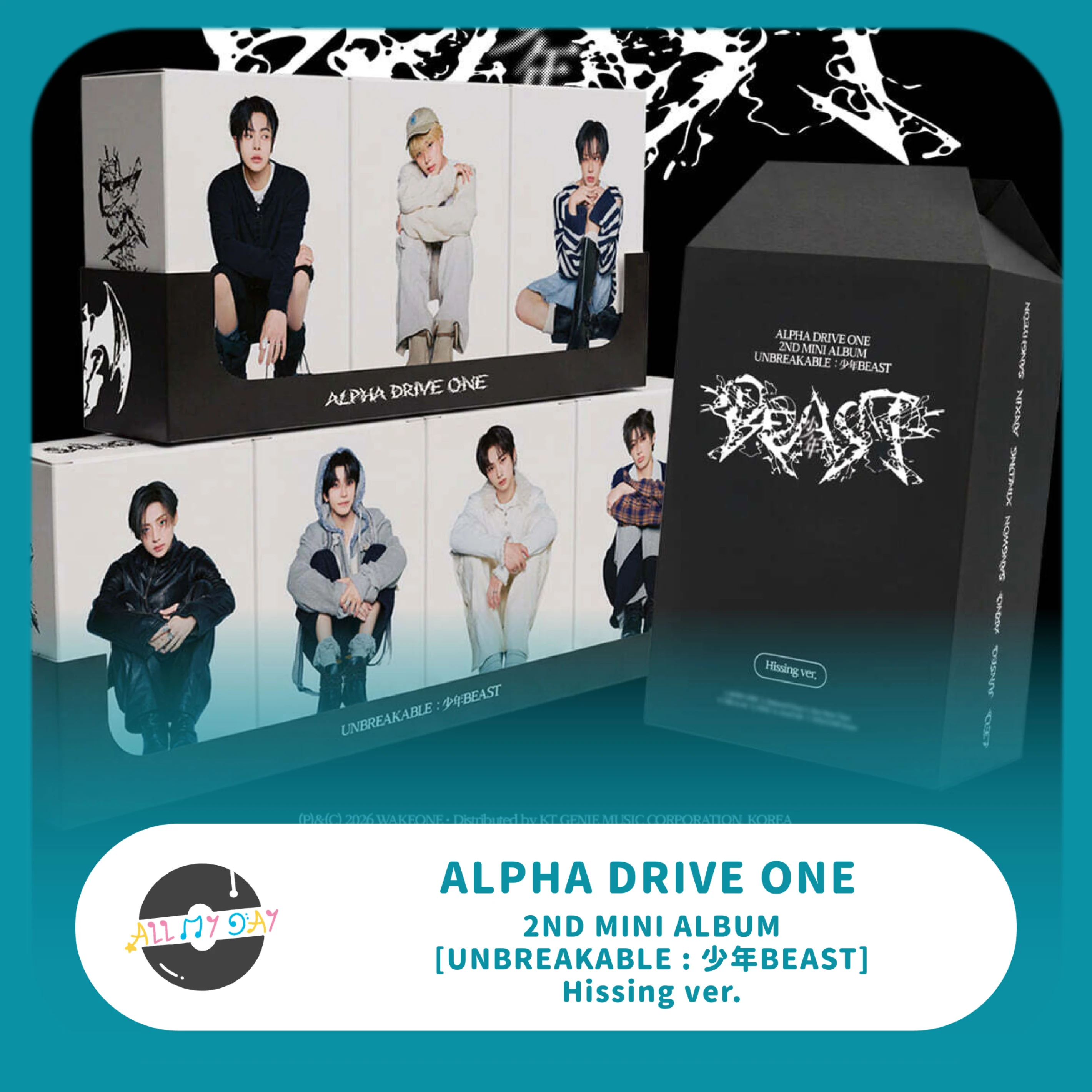 ALPHA DRIVE ONE 迷你二輯《UNBREAKABLE : 少年BEAST》(Hissing ver.)