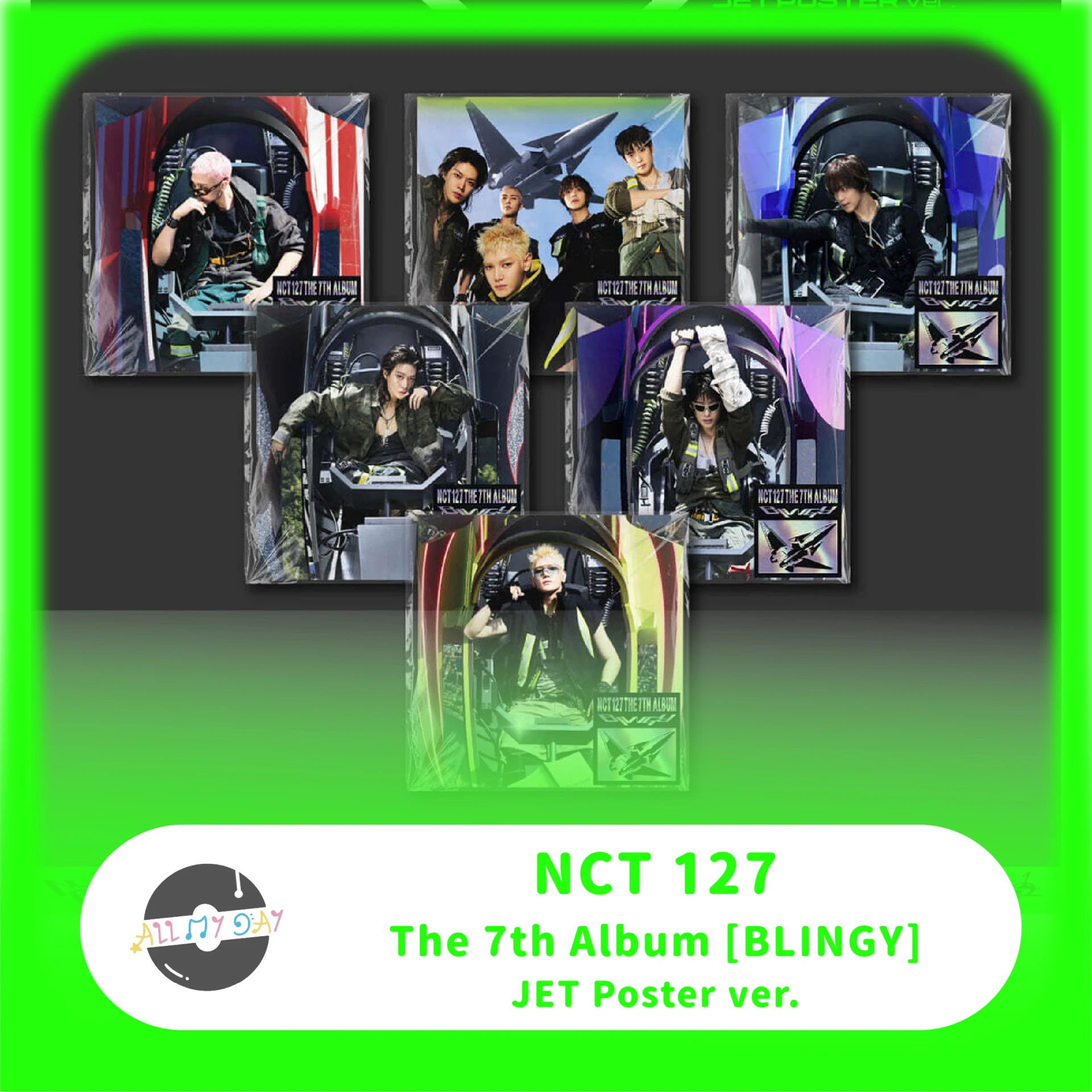 NCT 127 正規七輯《BLINGY》(JET Poster ver.)