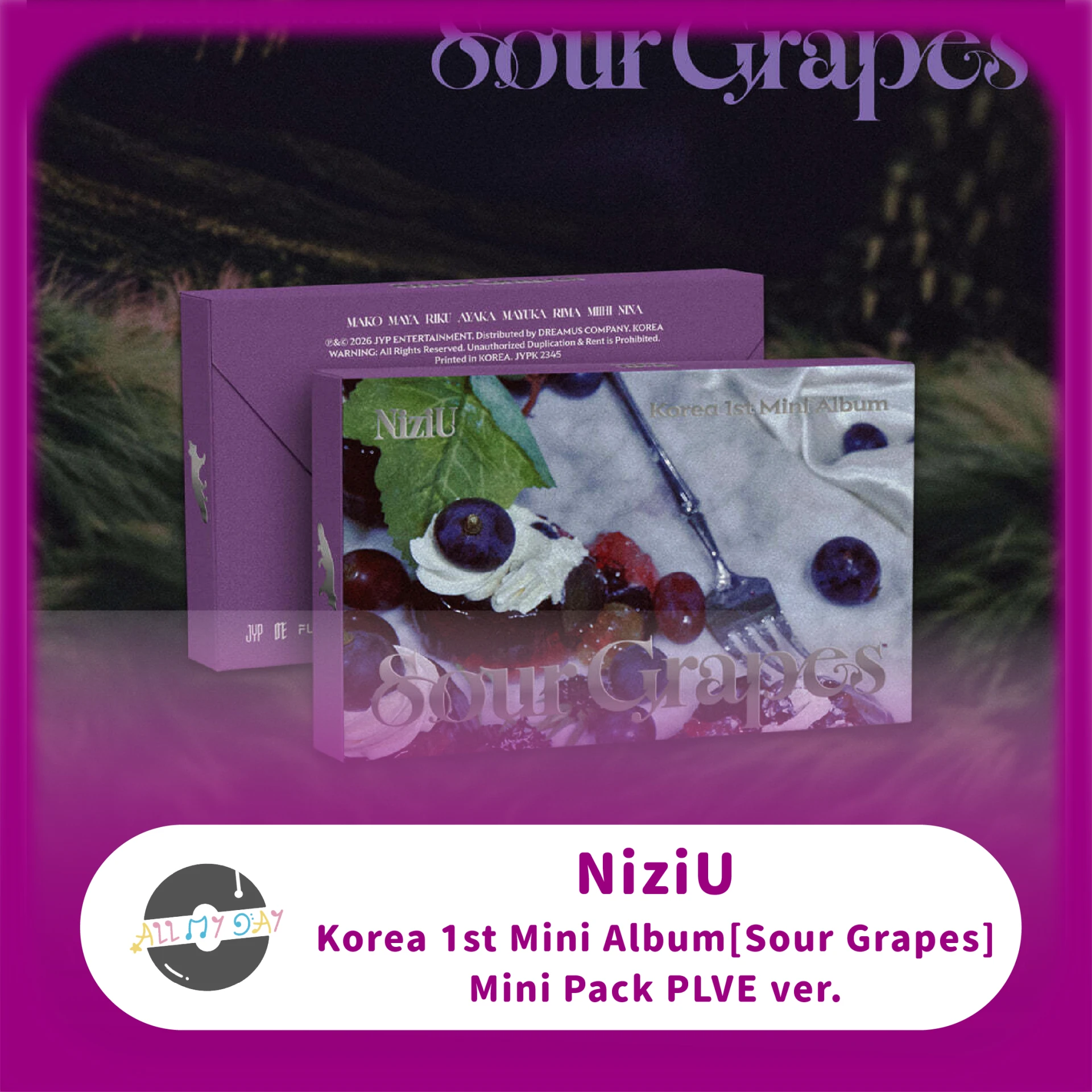 NiziU 迷你一輯《Sour Grapes》(Mini Pack PLVE ver.)