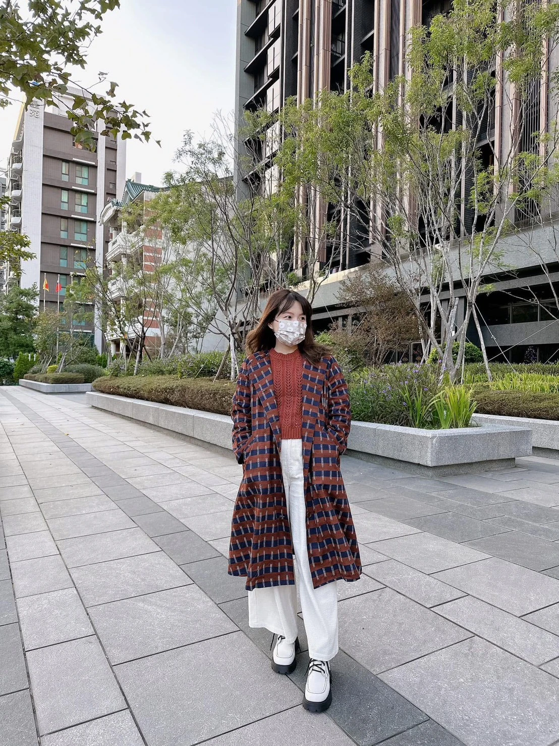 木調梯子-大人長版大衣
