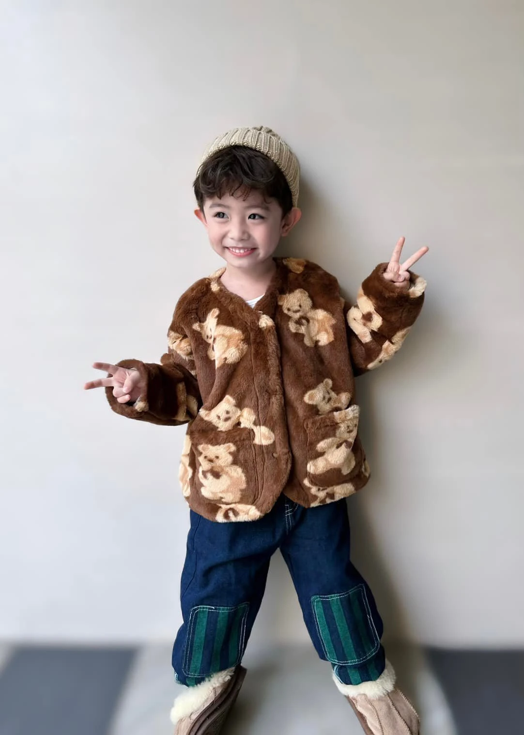 Teddy Bear🐻-小孩秋冬開襟外套/120