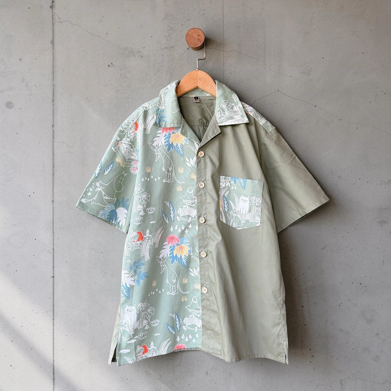 Moomin 綠洲探險-阿爸古巴領短袖襯衫