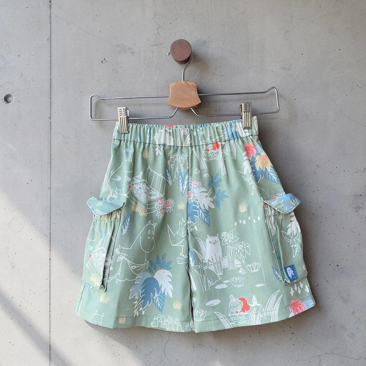 Moomin 綠洲探險-工裝口袋短褲