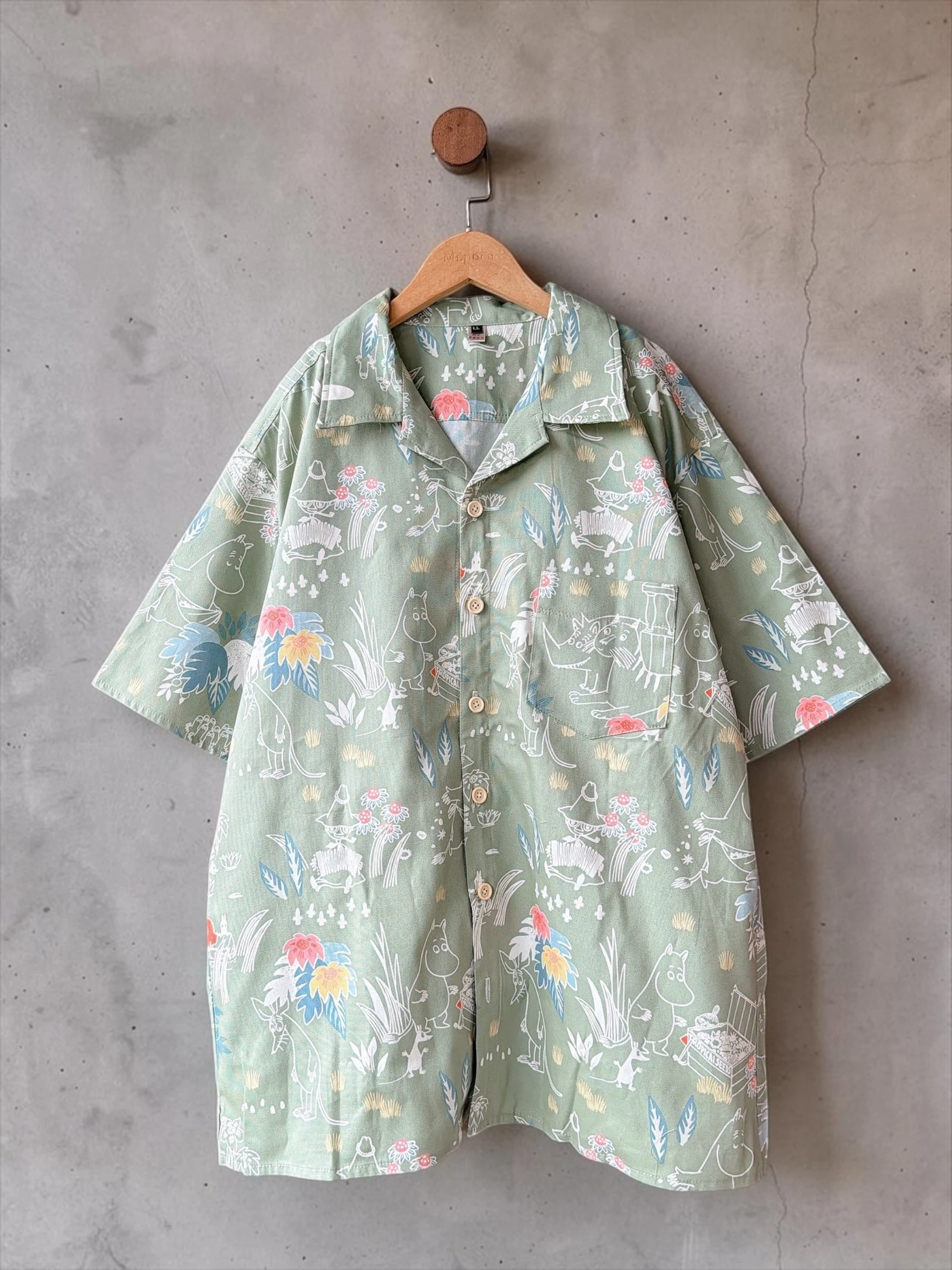 Moomin 綠洲探險-阿爸古巴領短袖襯衫