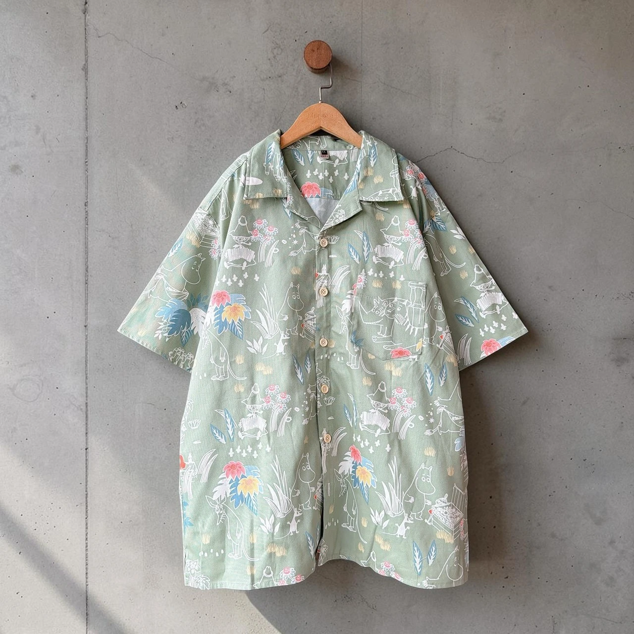 Moomin 綠洲探險-阿爸古巴領短袖襯衫