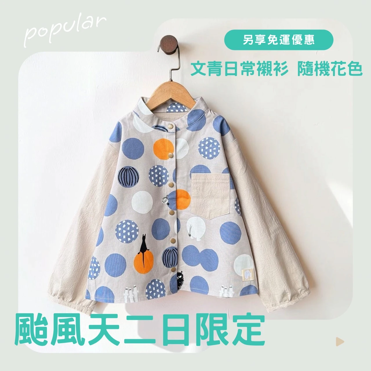 【颱風二日限定】文青日常襯衫