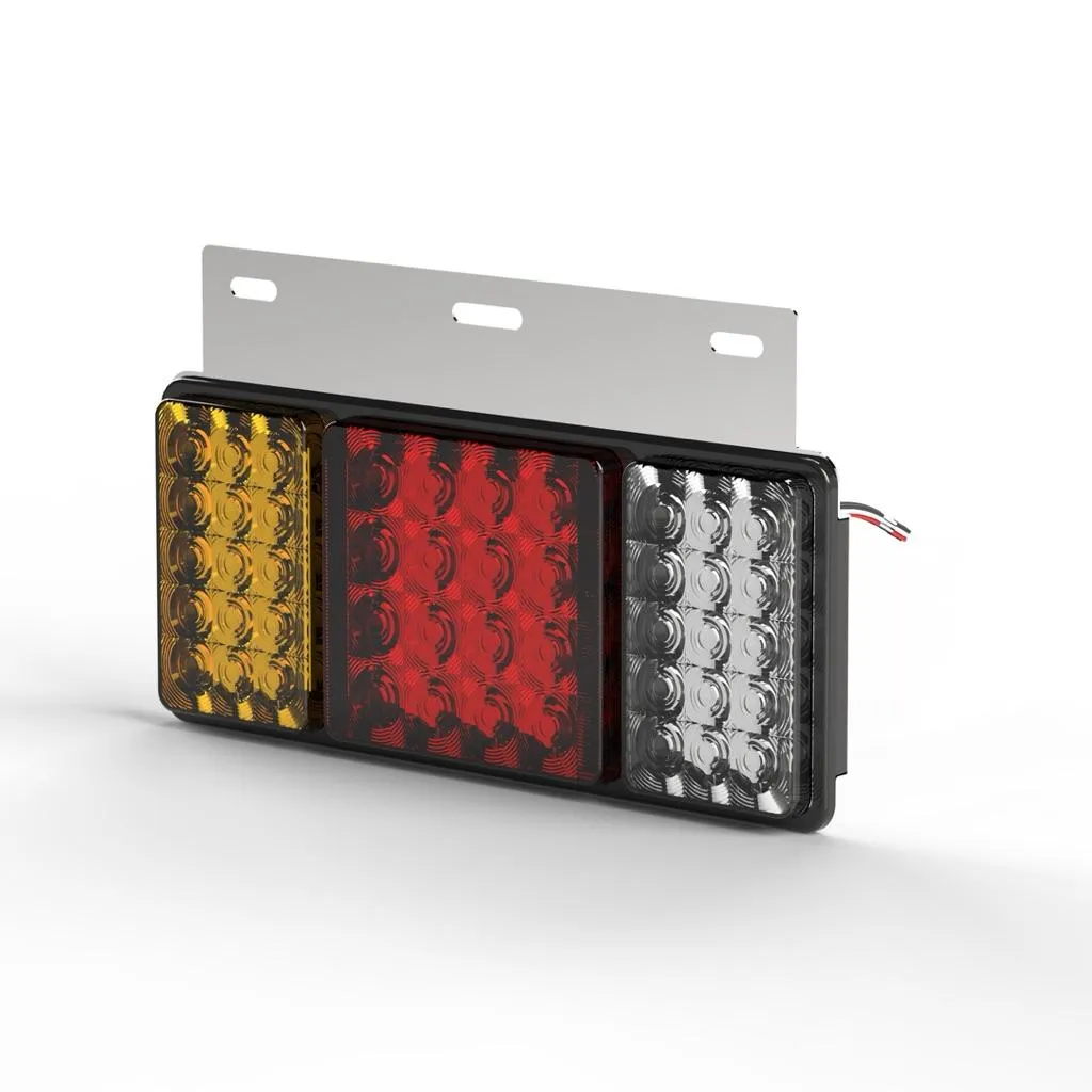 LED 6HD 白鐵 三色 三聯尾燈 12V 24V 貨車 卡車 後燈 小燈 剎車燈 方向燈 邊燈 側燈 倒車燈 貨櫃車