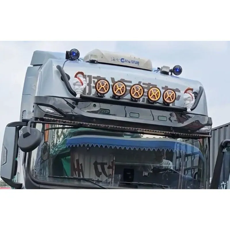 LED 7寸圓形 歐系車頂霧燈 白+黃X光圈 霧燈 日行燈 貨車 卡車 山貓 吊車 探照燈 工作燈