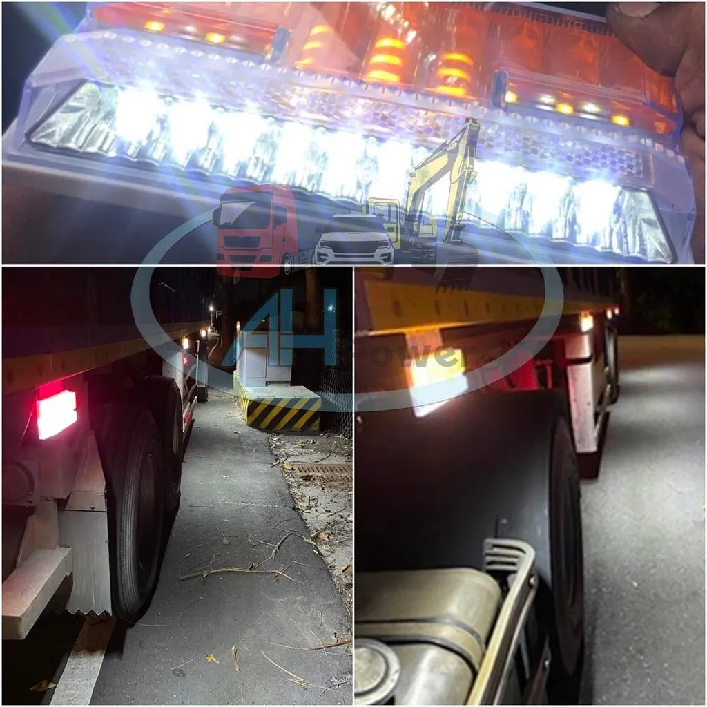 台灣出貨 爆亮 LED 6D 四線版 孔距可調 照地 側燈 貨車 卡車 照地燈 24v 邊燈 煞車燈 方向燈 小燈 側燈