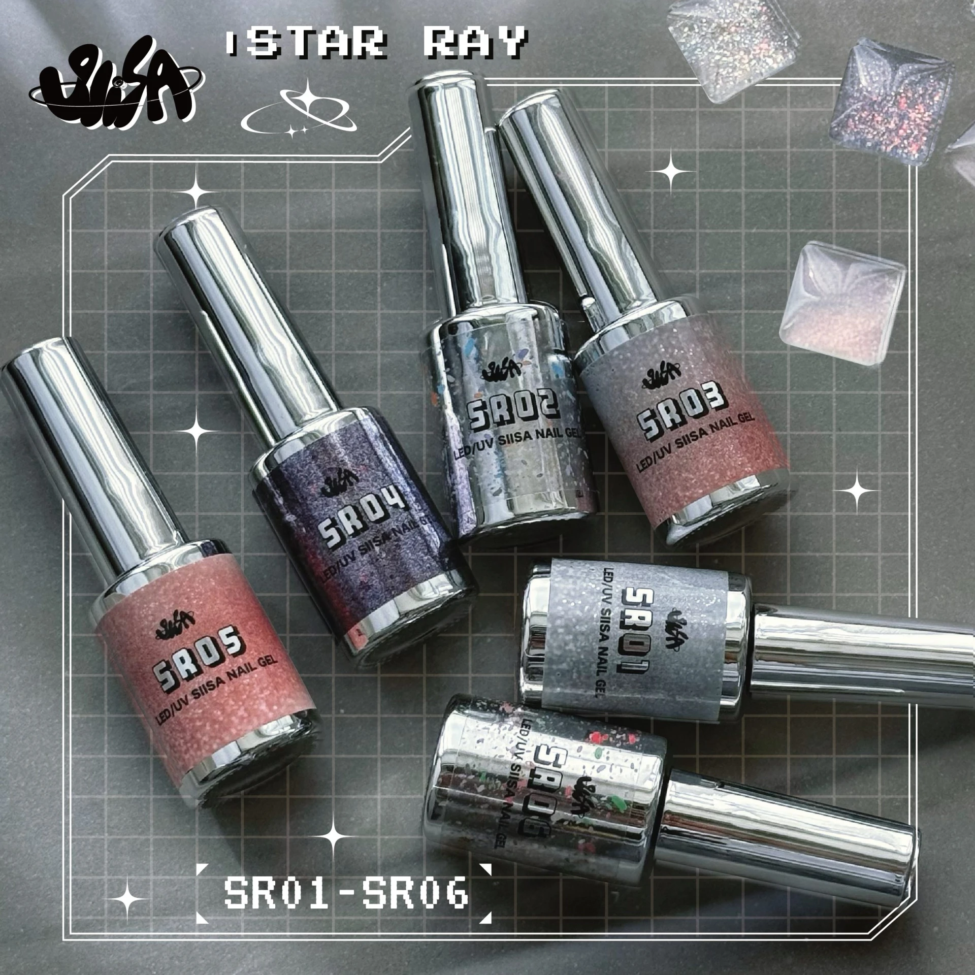 SiISA 希薩 星鐳亮粉（色號SR01～SR06）